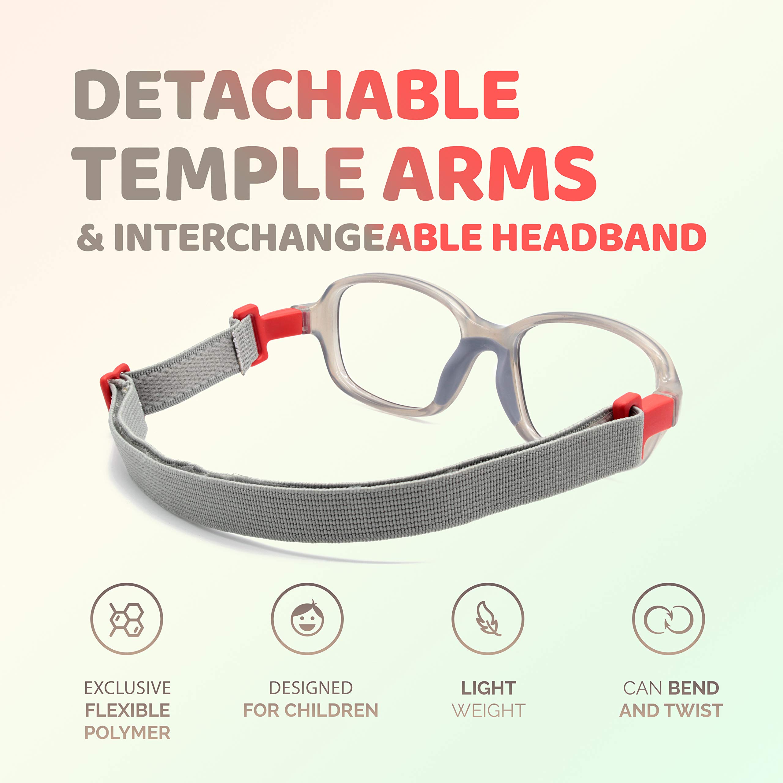 Unbreakable Kids Glasses - Flexible & Durable Children's Eyewear for Active Lifestyles - Perfect for School, Sports & Outdoor Play - Model 3006