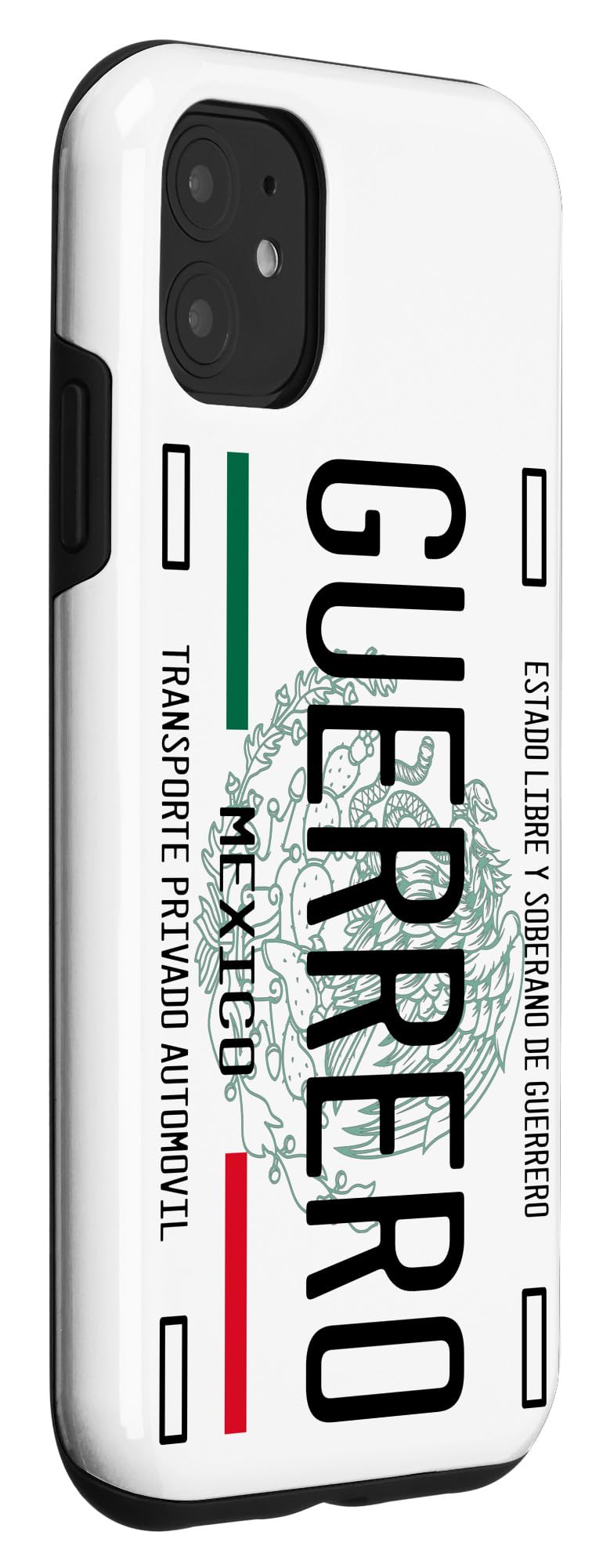 iPhone 11 Phone Case with Guerrero Mexico License Plate Design - Durable Protective Cover for Travel & Mexican Culture Enthusiasts