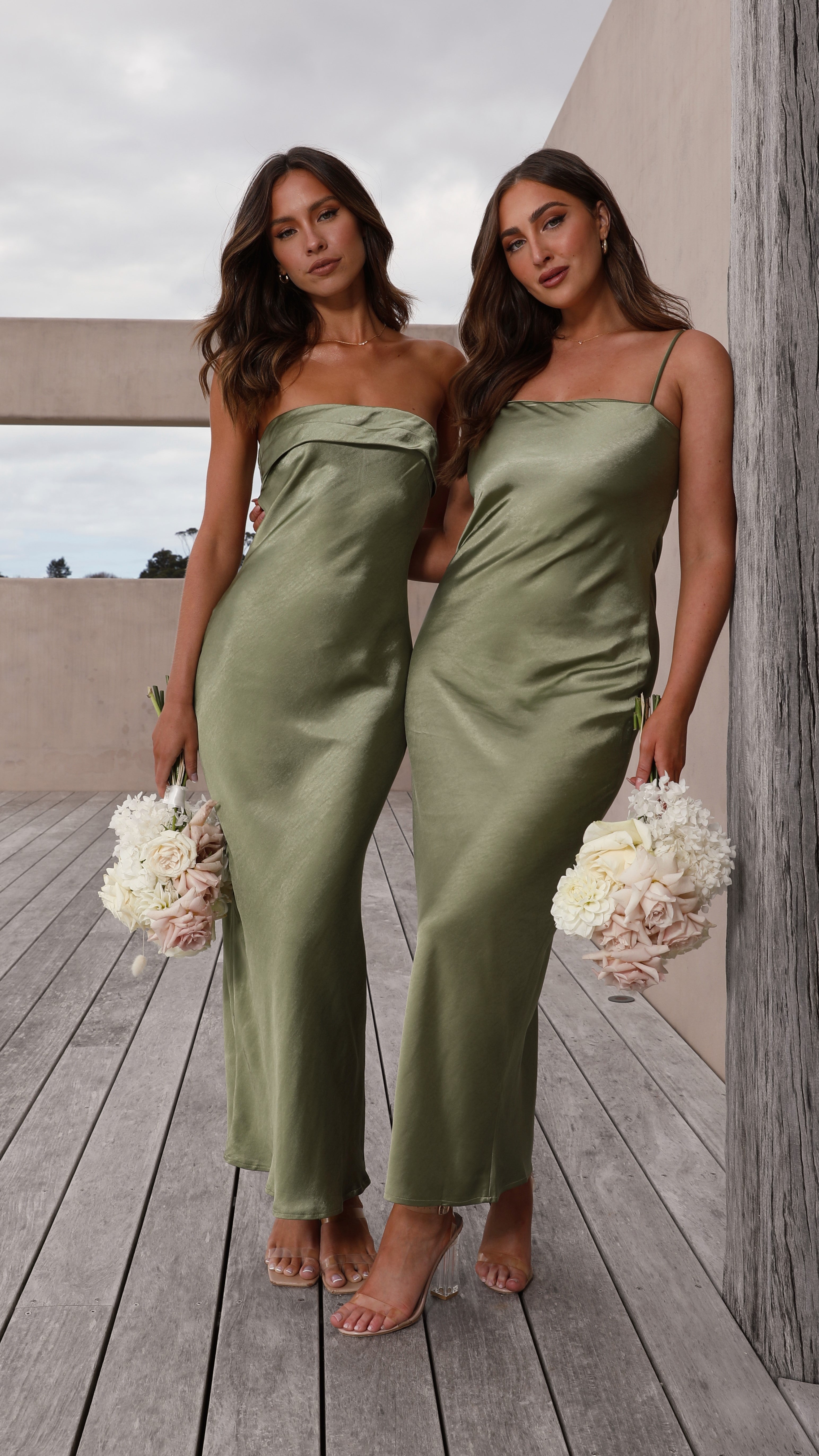 Gisele Maxi Dress for Women - Olive Green Long Flowy Summer Dress - Perfect for Beach, Vacation & Casual Outings