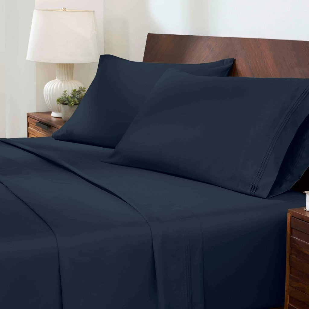 Premium 1000 Thread Count Egyptian Cotton Sheet Set - Eco-Friendly, Breathable & Hypoallergenic - Perfect for Luxury Bedding & Hot Sleepers