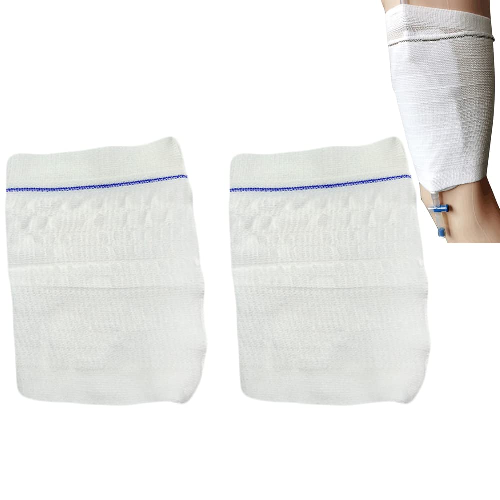 Premium Washable & Reusable Catheter Leg Bag Holder - 2 Pack Urinary Drainage Bag Straps for Secure Comfort | Ideal for Daily Use, Travel & Post-Surgery Care (Medium Size)