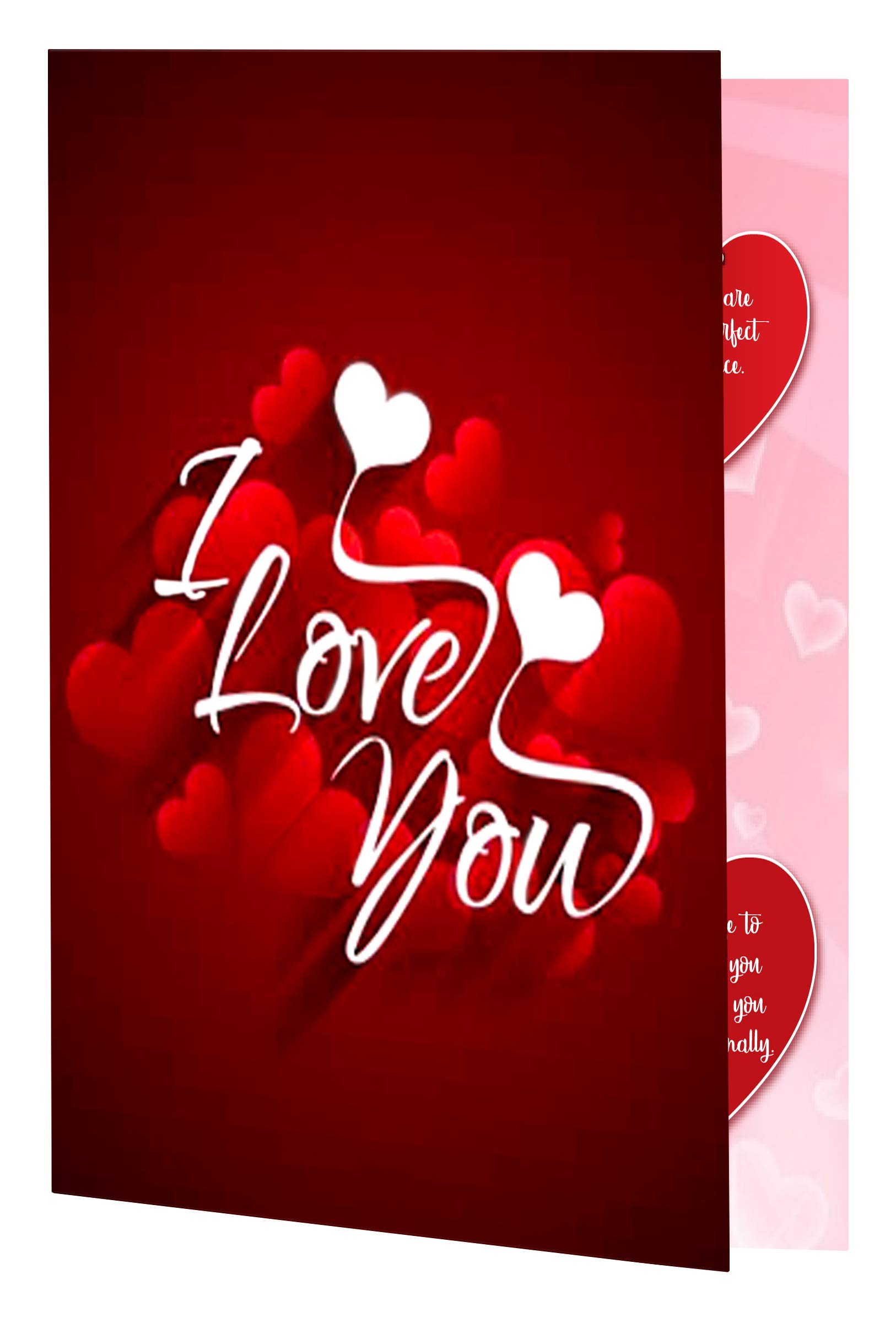 Romantic Valentine's Day Gift for Wife, Girlfriend or Fiancee - Pink Teddy Bear, Red Rose & Love Card Set | Unique Couples Gift for Teddy Day, Rose Day & Proposal Day | Perfect Anniversary, Birthday & Love Celebration Present
