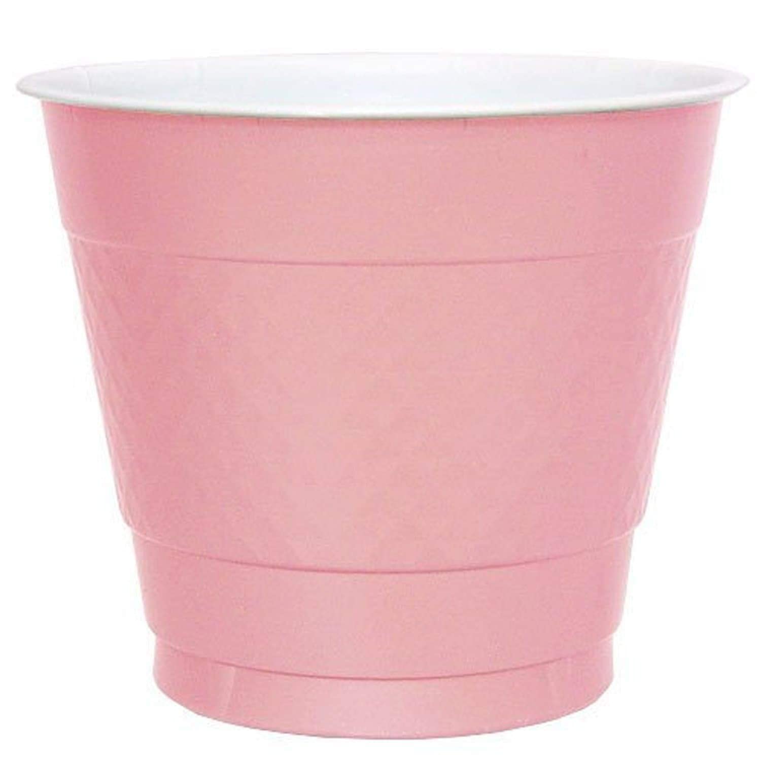 Nicole Fantini 9 Oz Light Pink Plastic Cups - Bulk Pack of 1000 Disposable Party Cups for Weddings, Birthdays, BBQs & Events - Elegant & Durable Drinkware for Any Occasion