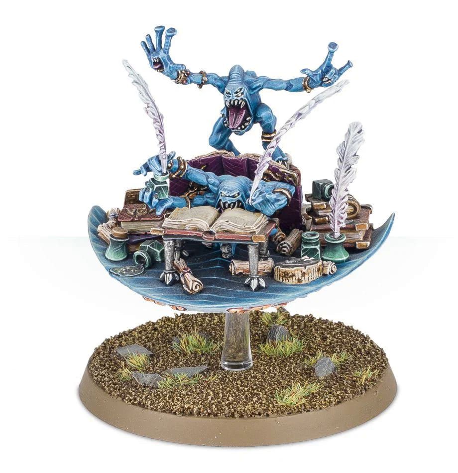 Warhammer Age of Sigmar Daemons of Tzeentch The Blue Scribes Miniature Set - Fantasy Tabletop Wargaming & Collectible Figurine for Strategy Battles and Painting Hobbyists