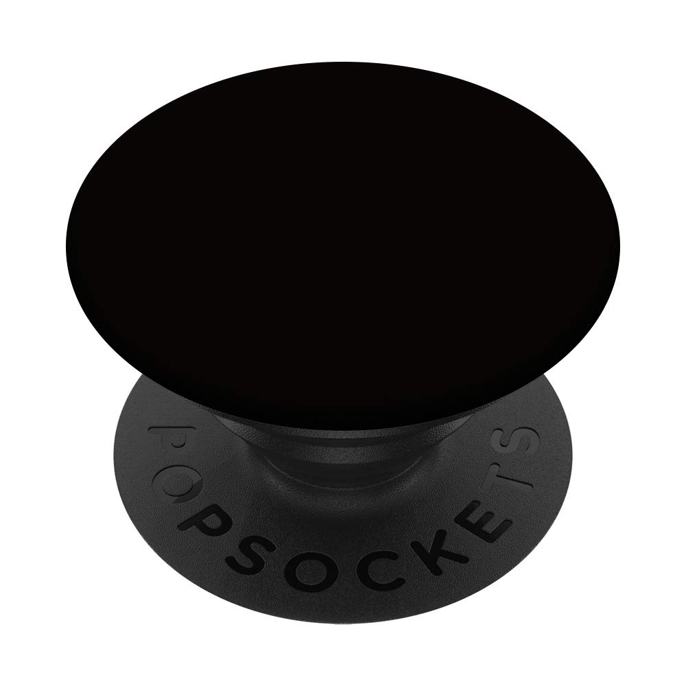 Accursed Black - Simple Neutral Solid Color PopSockets Phone Grip & Stand for iPhone, Samsung, Tablets - Perfect for Work, Travel, and Daily Use