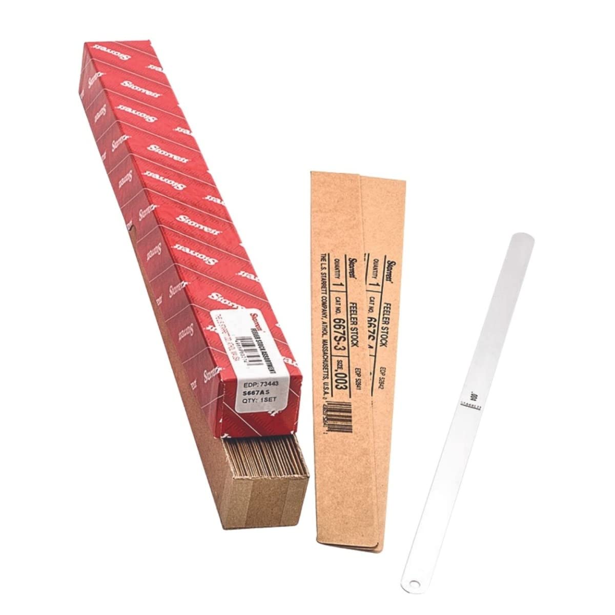 Starrett 32-Leaf Stainless Steel Feeler Gauge Set - 12