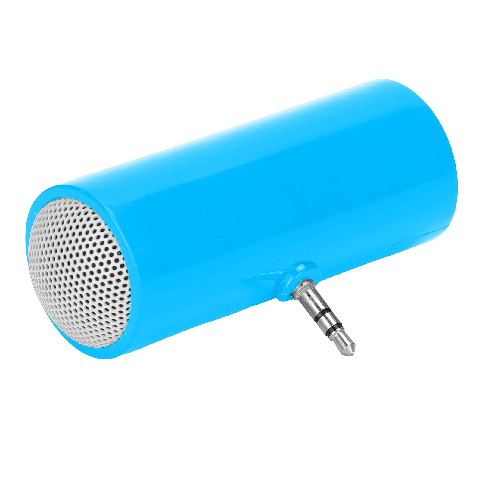 Mini Portable Stereo Speaker with 3.5mm Jack - Compact Bluetooth Speaker for Smartphones, Tablets, Laptops, MP3 Players - Perfect for Travel, Home, Office & Outdoor Use (Blue)