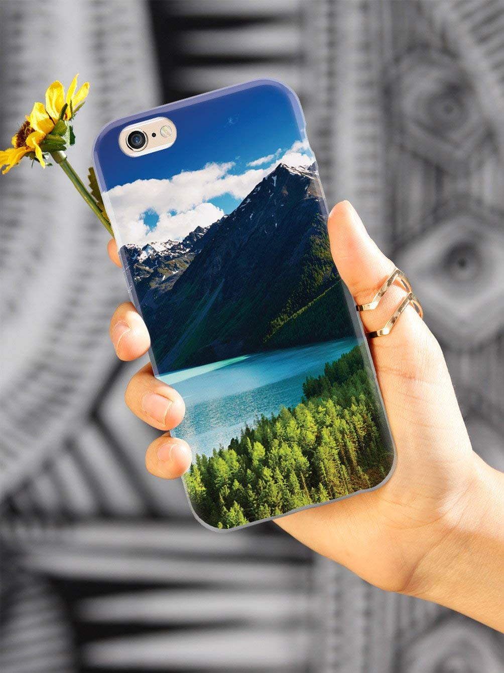 **Inspired Cases - Protective Phone Case for Samsung Galaxy Note 9 - 3D Textured Design with Snow Capped Mountains - Durable & Slim Fit - Perfect for Travel, Work & Outdoor Adventures**