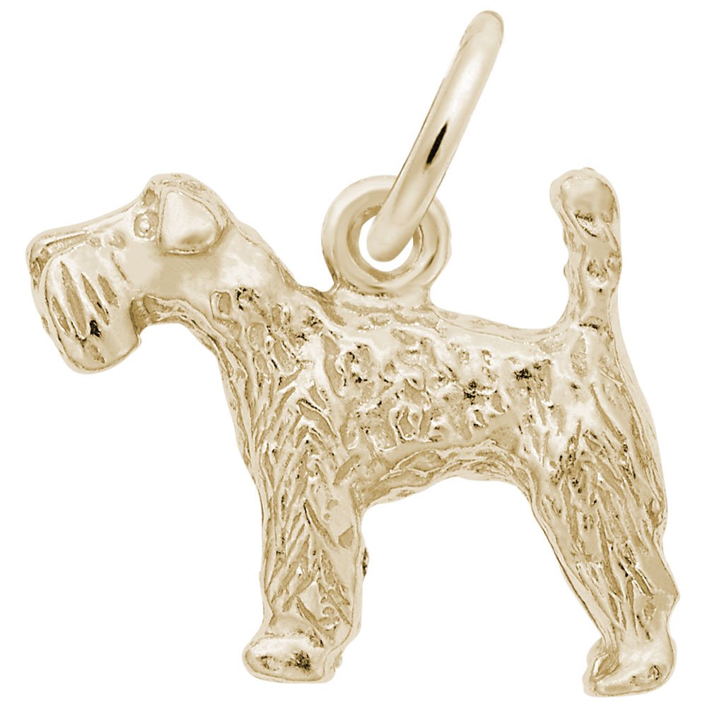 Kerry Blue Terrier Charm - Sterling Silver Dog Pendant for Bracelets & Necklaces - Perfect for Pet Lovers & Jewelry Gifts