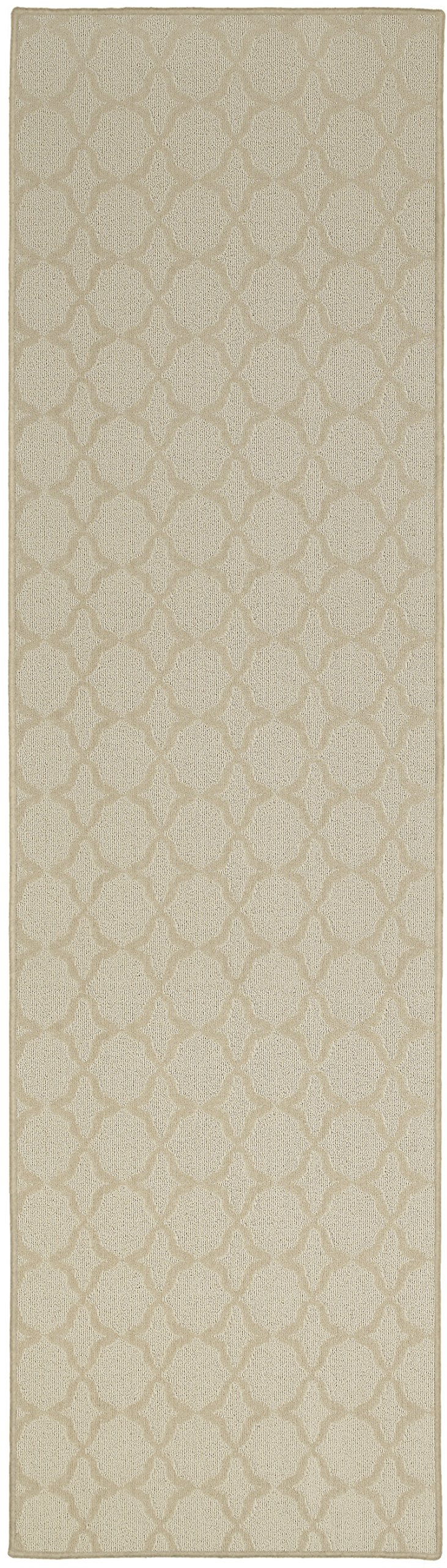Garland Rug Sparta Area Rug 2x12 Feet Tan - Soft and Durable Indoor/Outdoor Rug for Living Room, Bedroom, or Patio