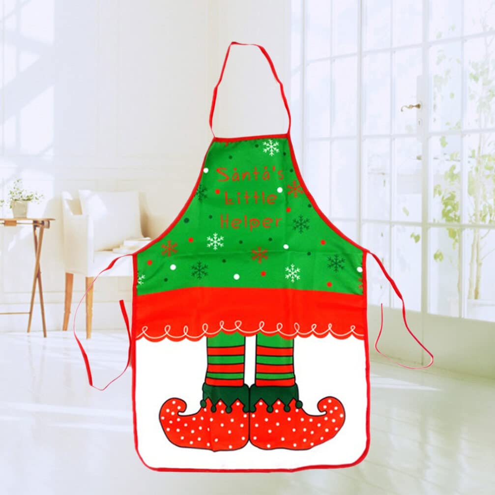 Festive Christmas Apron with Pockets - Kitchen Cooking Baking Chef Apron for Holiday Baking, Cooking & Decorating - Perfect for Christmas Parties, Family Gatherings & Festive Cooking Activities