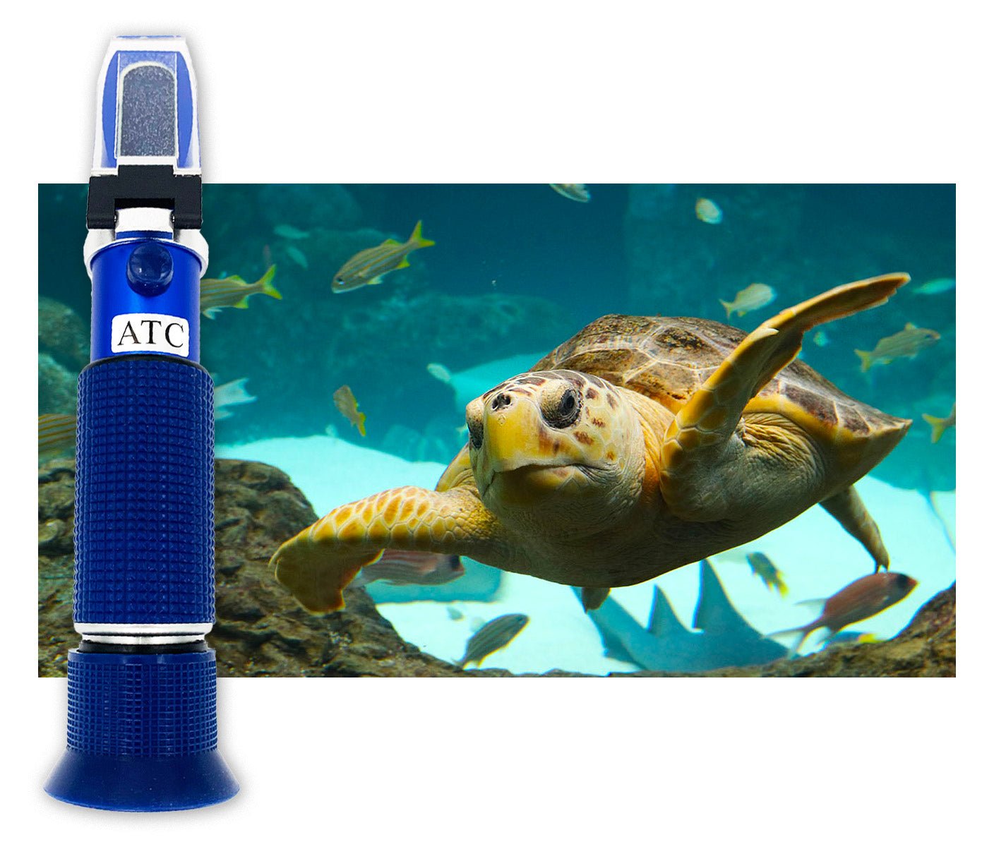 Salinity Refractometer 0-100 PPT with ATC - Accurate Saltwater Testing for Aquariums, Hydroponics & Marine Applications