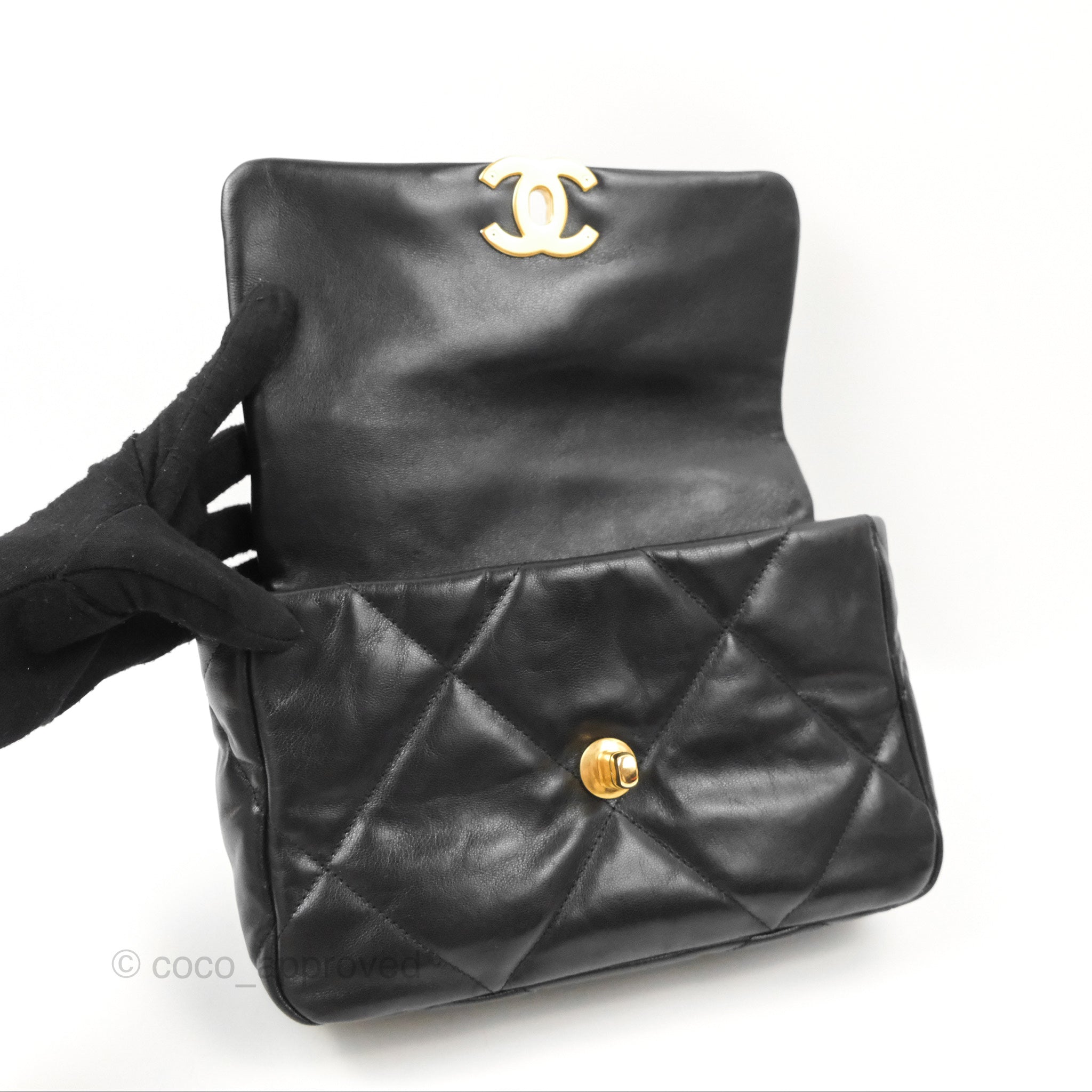 Chanel 19 Small Handbag Black Mixed Hardware - Luxury Designer Shoulder Bag for Women, Perfect for Date Night & Evening Events