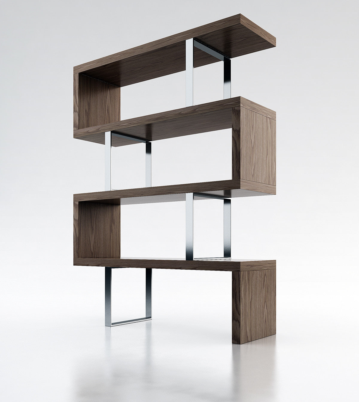 Modern Bookcase MD105 - 51 Inch Wide Wooden Bookshelf for Home & Office - Perfect for Living Room, Bedroom, or Study Room Storage & Organization