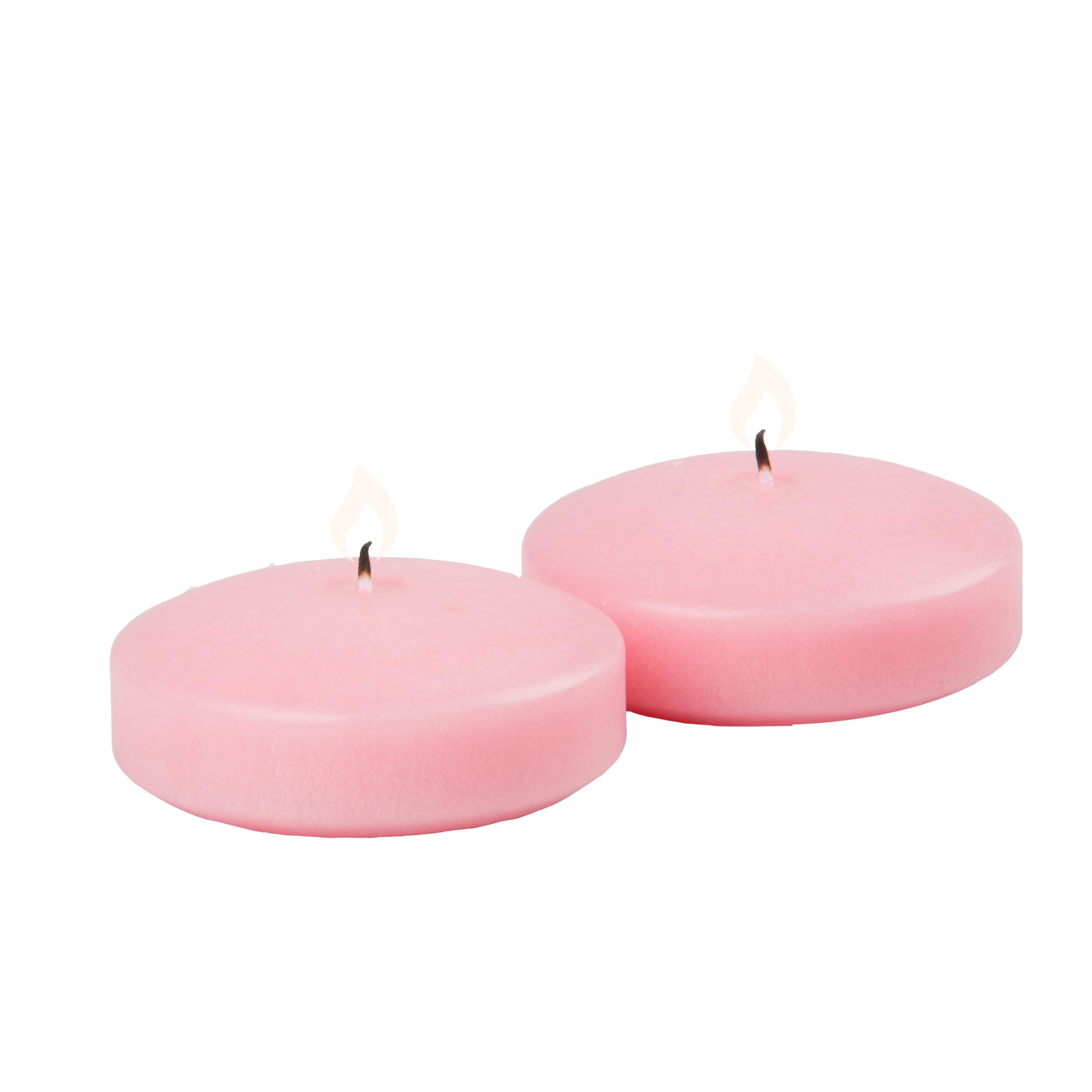 36-Pack Eastland Glass Cylinder Vases with 3-Inch Pink Floating Candles - Elegant Wedding Centerpiece, Romantic Table Decor for Parties, Events & Home Decor