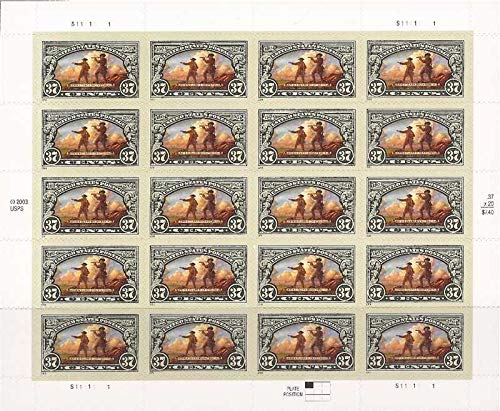 Lewis & Clark 37¢ US Stamps (20 Sheets) - Collectible for History Enthusiasts