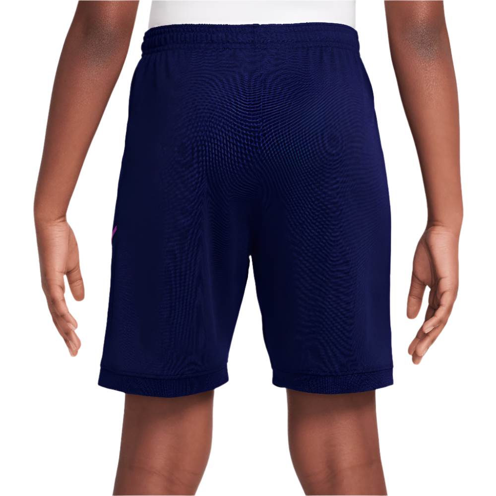 Nike Kylian Mbappé Youth Dri-FIT Academy25 Football Shorts - Blue Void/Metallic Gold - Moisture-Wicking Soccer Shorts for Kids - Perfect for Training, Matches & Outdoor Sports
