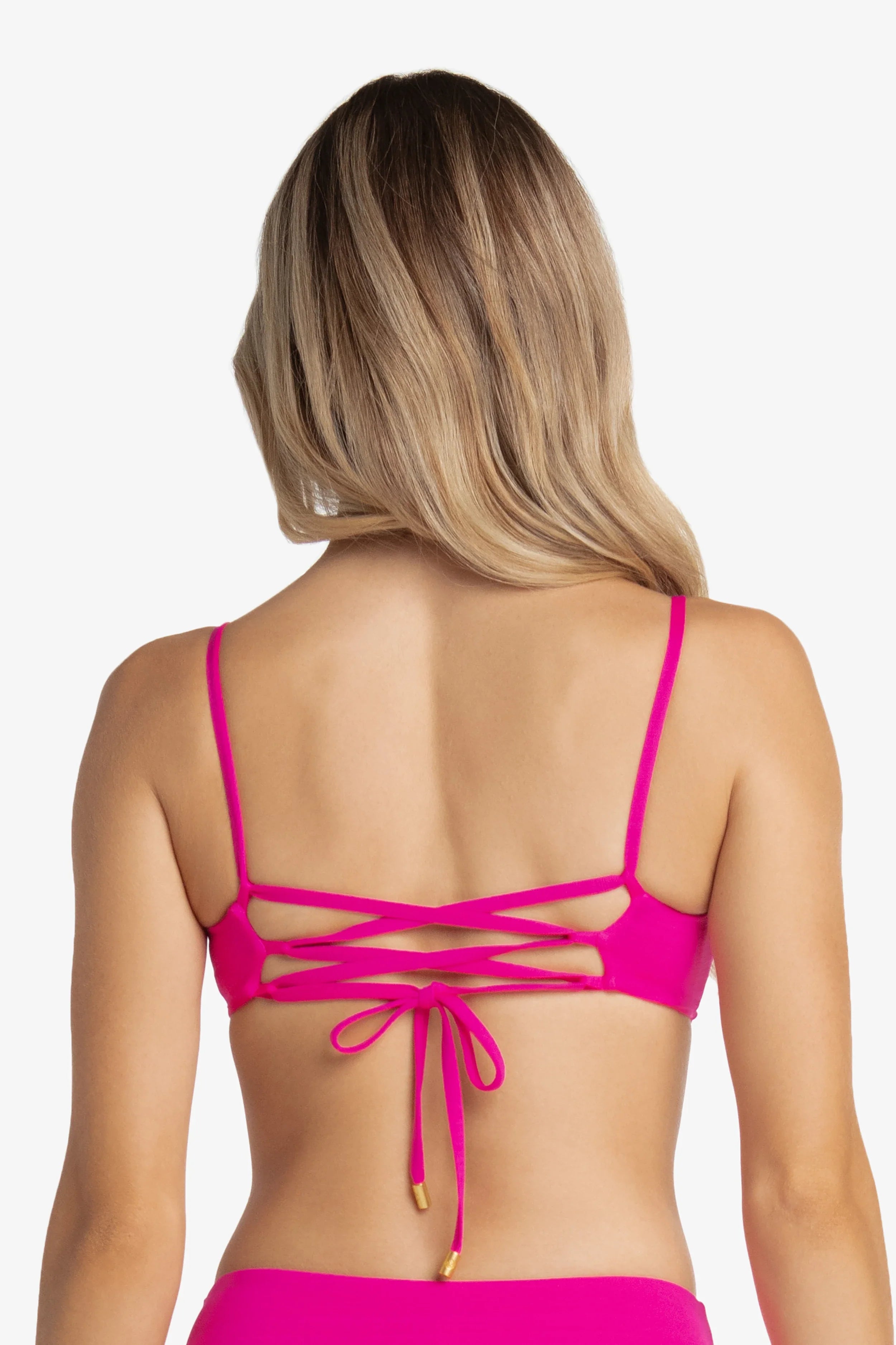 Ballet Bralette for Women - Textured Lotus Pink Sports Bra | Yoga, Dance & Workout Wear