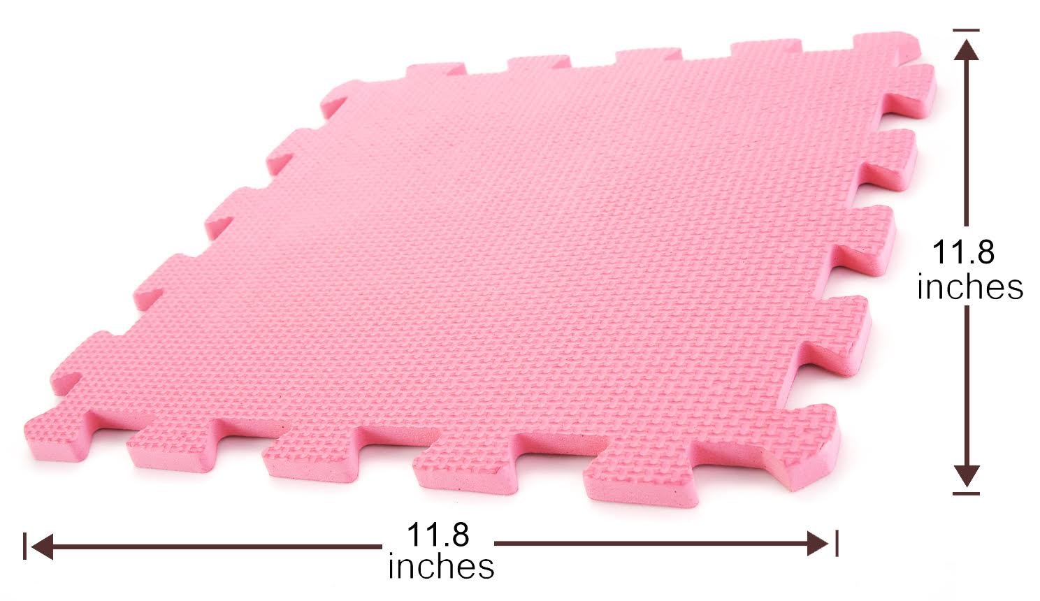 10-Piece Interlocking Floor Mats - Non-Slip Exercise & Play Mat Tiles for Kids, Home Gym, Garage Flooring - Soft Cushioned Safety Mats for Workout, Yoga, Playroom & Garage Protection (10 Sq Ft)