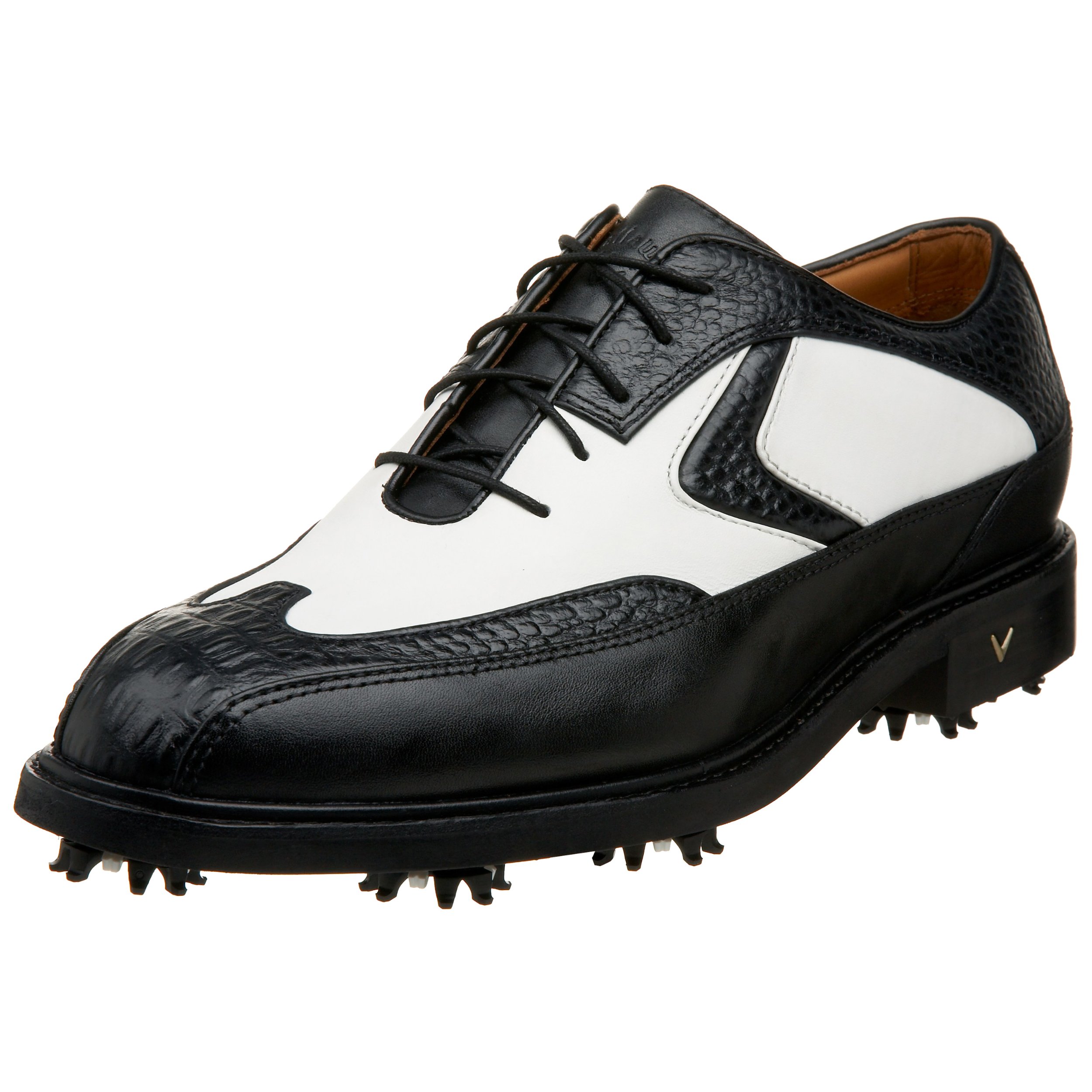 Callaway Men's Exotic Chev Golf Shoes - Lightweight Spiked Golf Shoes for Men, Comfortable Walking & Performance Golf Footwear - Perfect for Golf Course, Driving Range & Outdoor Sports