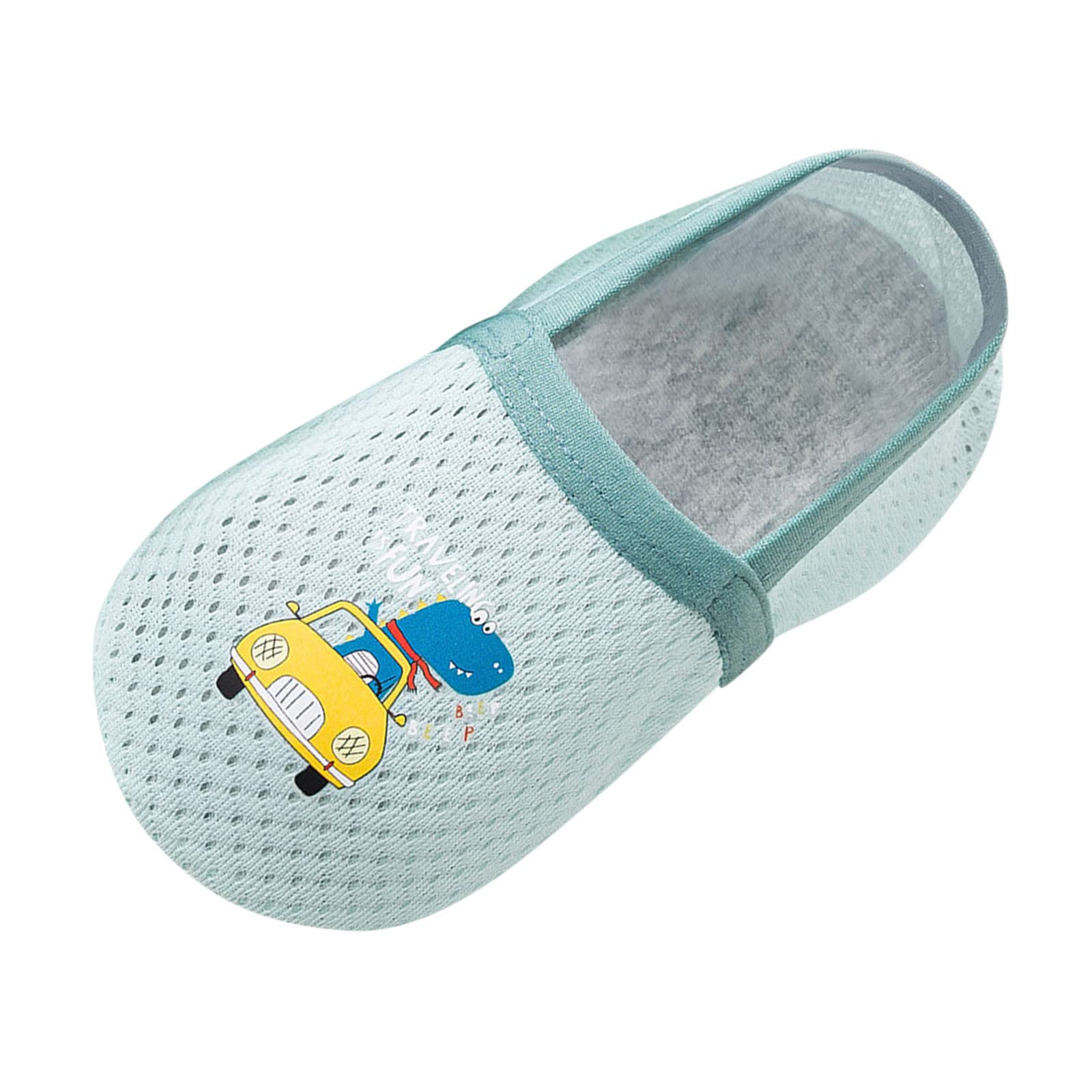 Non-Slip Toddler Mary Jane Socks - Cute Cartoon Barefoot Aqua Socks for Baby Girls | Soft Anti-Slip Sole for Indoor Play, Daycare & Beach Wear
