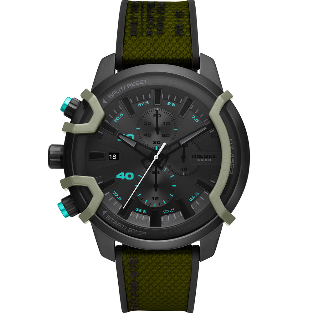 Diesel DZ4563 Griffed Chronograph Men's Watch - Stylish Analog Quartz Wristwatch for Casual & Business Wear