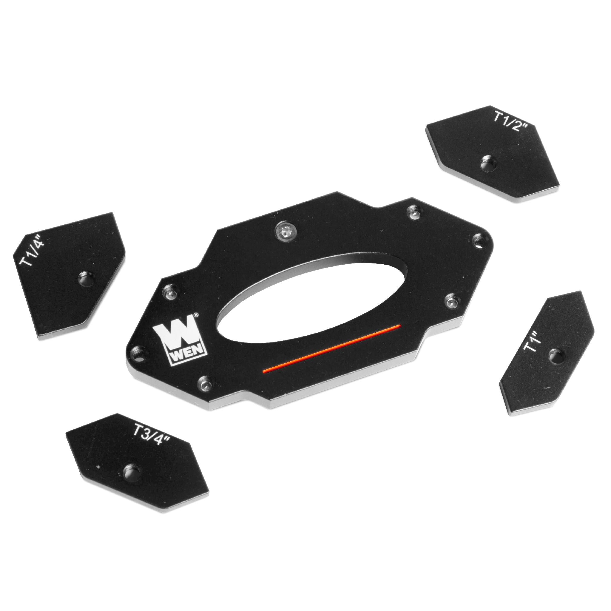 WEN RA002T 6-Piece Corner Chamfer Jig & Router Template Set | Precision Woodworking Tools for DIY Projects & Professional Use | Perfect for Furniture Making, Cabinet Edging & Decorative Trim Work