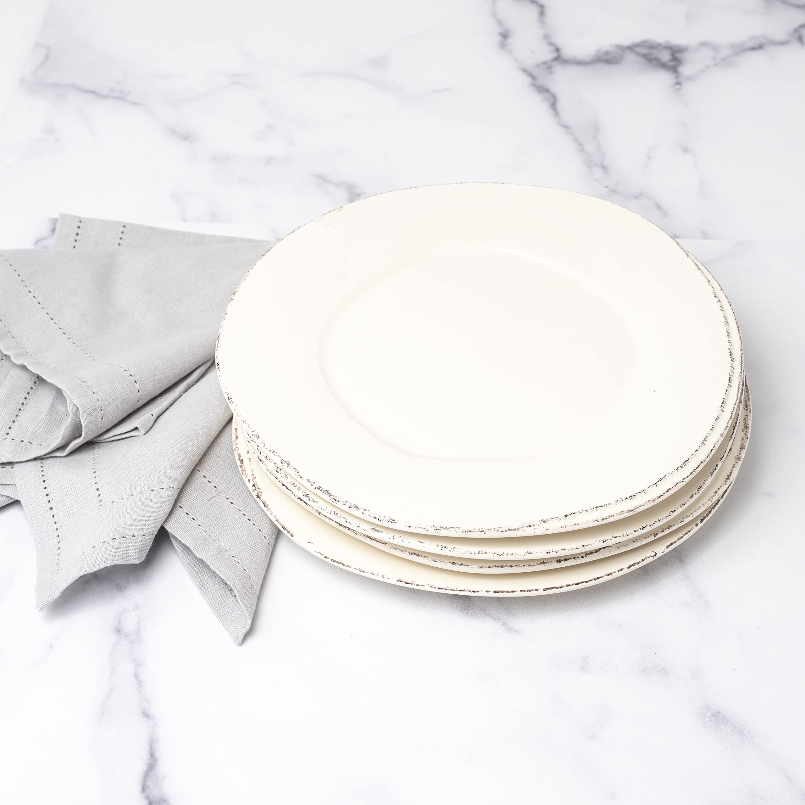 Vietri Lastra Linen European Dinner Plate - 10.5