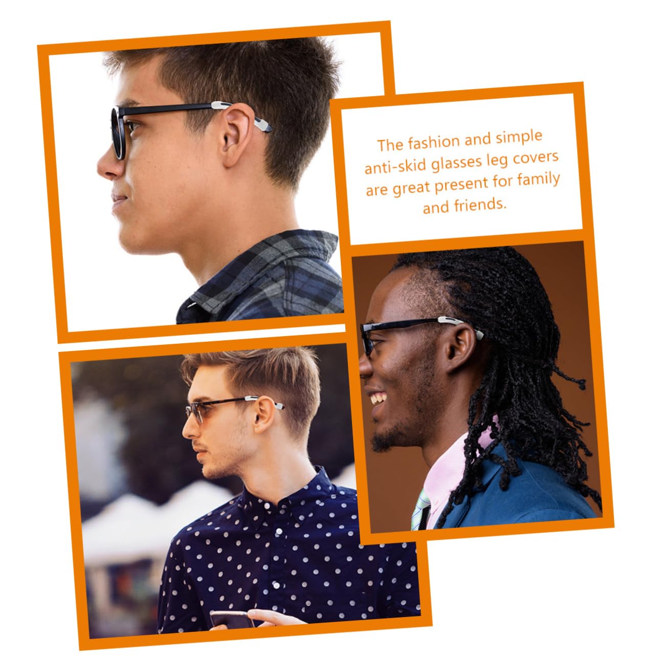 Non-Slip Glasses Temple Tips - 60 Pairs of Comfortable Ear Support Pads for Eyeglasses - Prevent Slipping & Improve Fit - Perfect for Reading, Working & Daily Wear