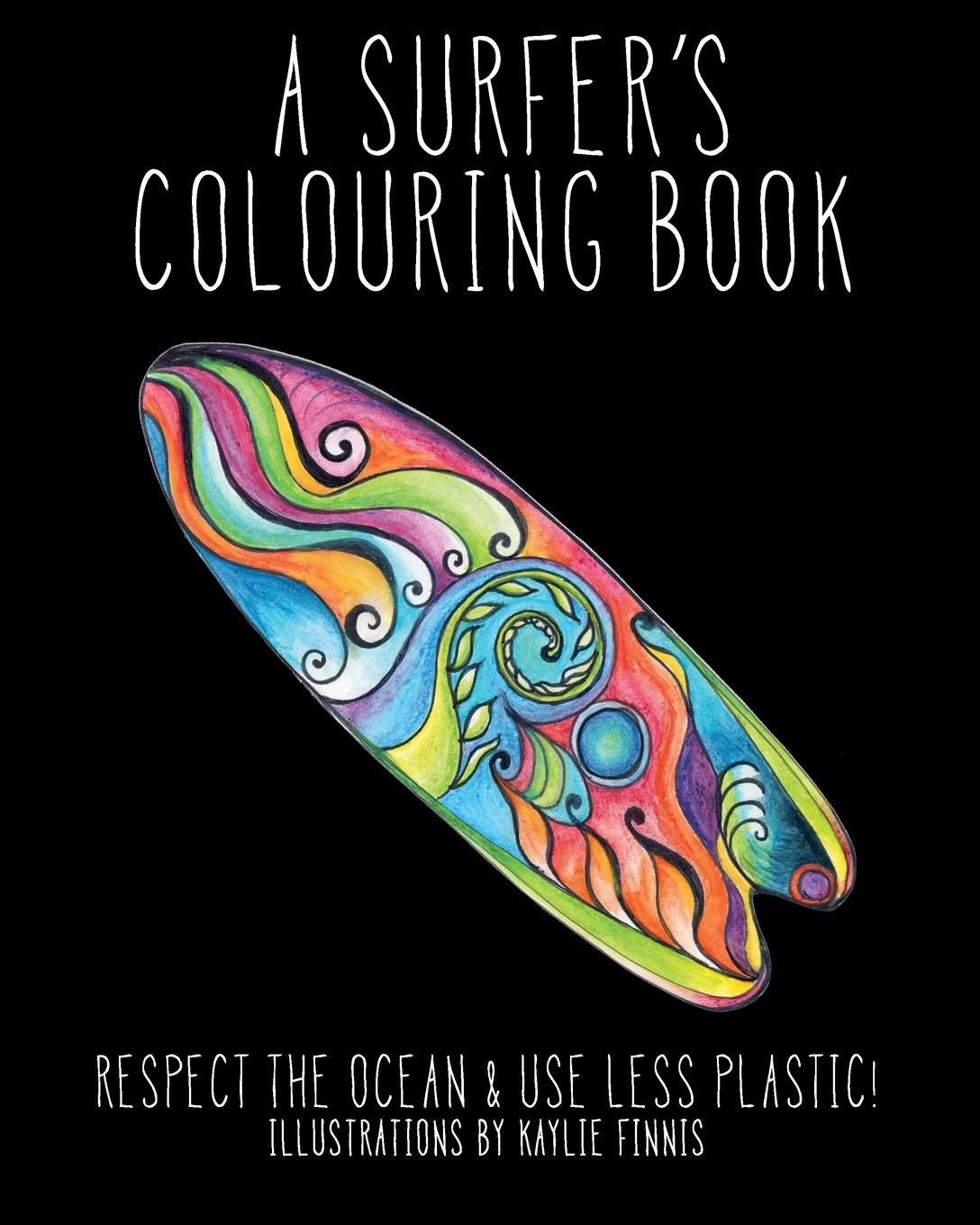 Surfer's Coloring Book for Kids & Adults - Ocean Conservation & Reduce Plastic Use | Fun Beach Activity, Eco-Friendly Gift for Surf Lovers