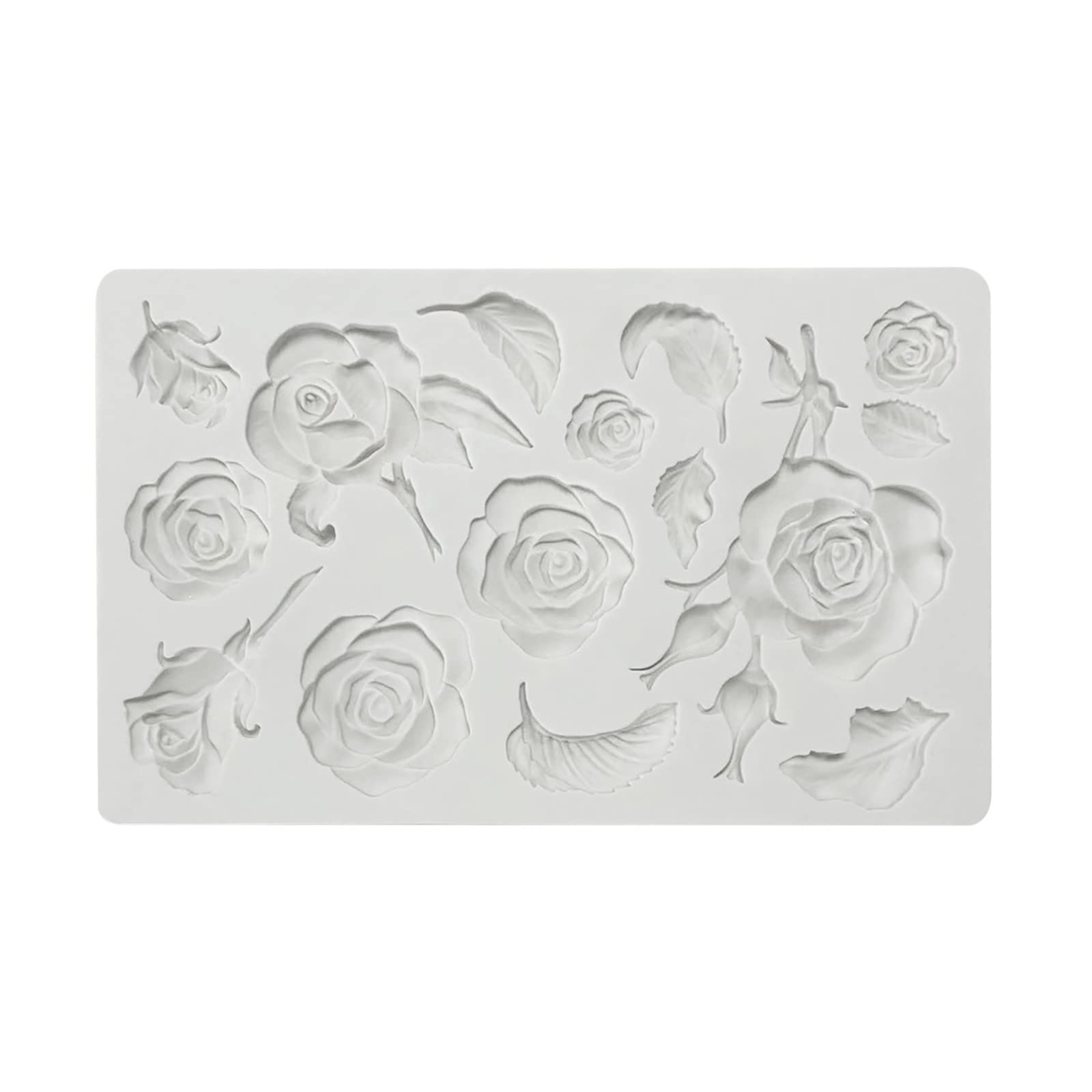Silicone Flower Cake Molds for Baking, DIY Fondant, Epoxy Resin & Aromatherapy Clay - Rose Design Letter Molds - Perfect for Wedding, Birthday Cakes & Home Decor Crafts