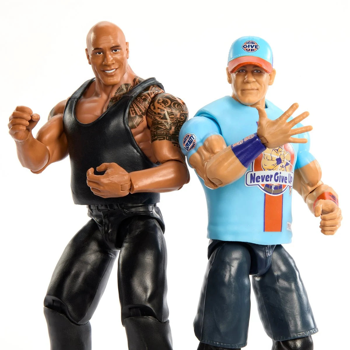WWE The Rock & John Cena Action Figure 2-Pack - Elite Collectible Wrestling Toys for Kids & Adults - Perfect for Play, Display & WWE Fan Collections