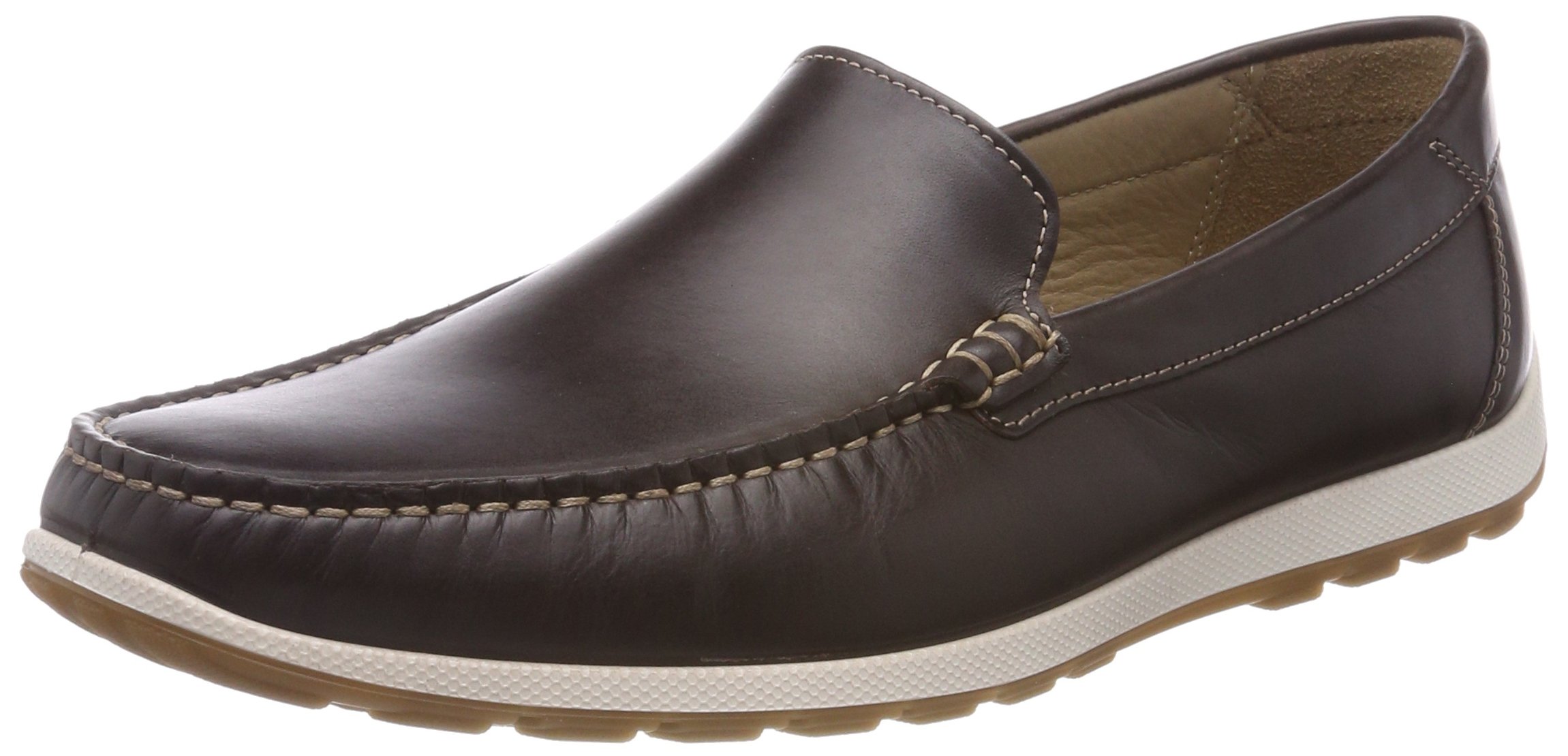 ECCO Men's Reciprico Moccasin Shoes - Comfortable Slip-On Loafers for Casual Wear & Office - Premium Leather Driving Shoes for Men