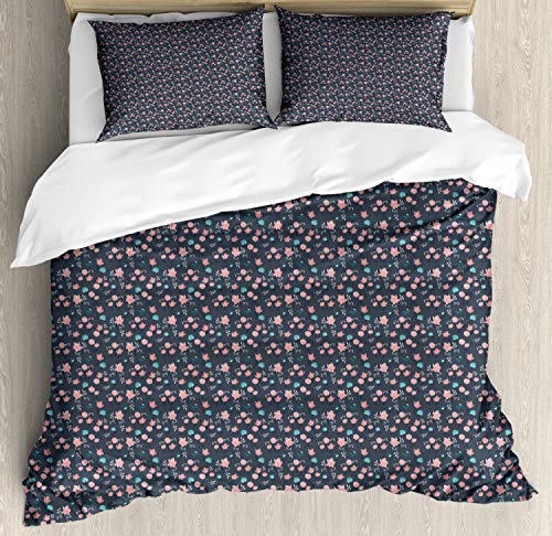 Coral Grey Turquoise