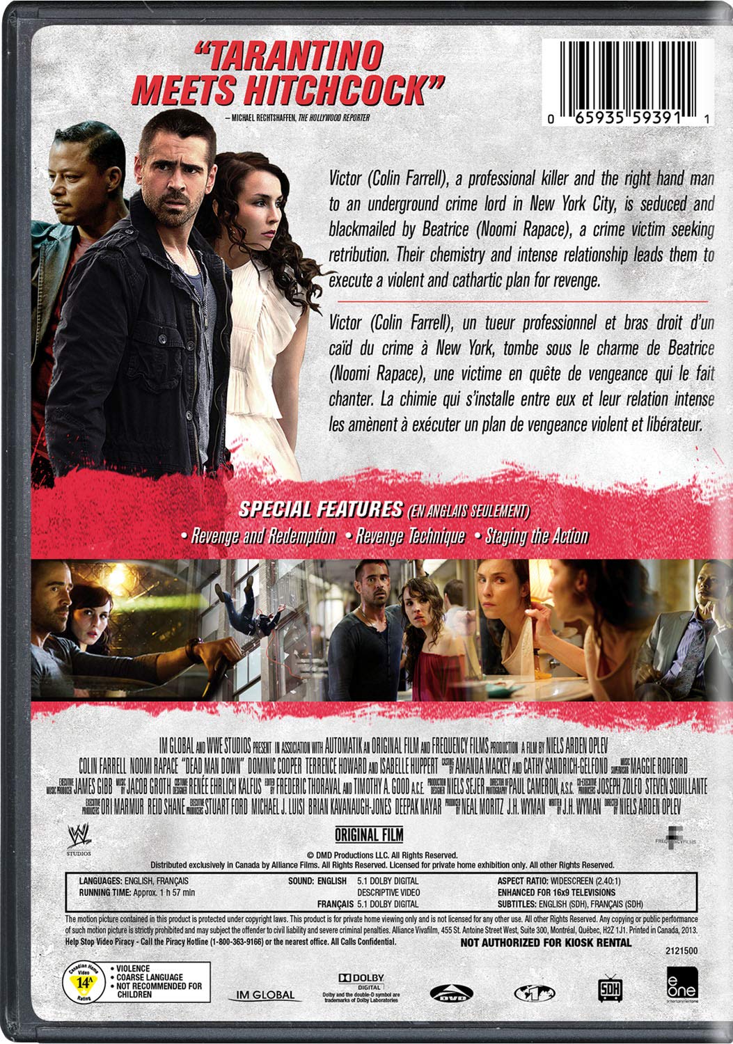 Dead Man Down - Action Thriller Movie DVD | Crime, Revenge & Suspense Film | Perfect for Movie Nights & Action Lovers