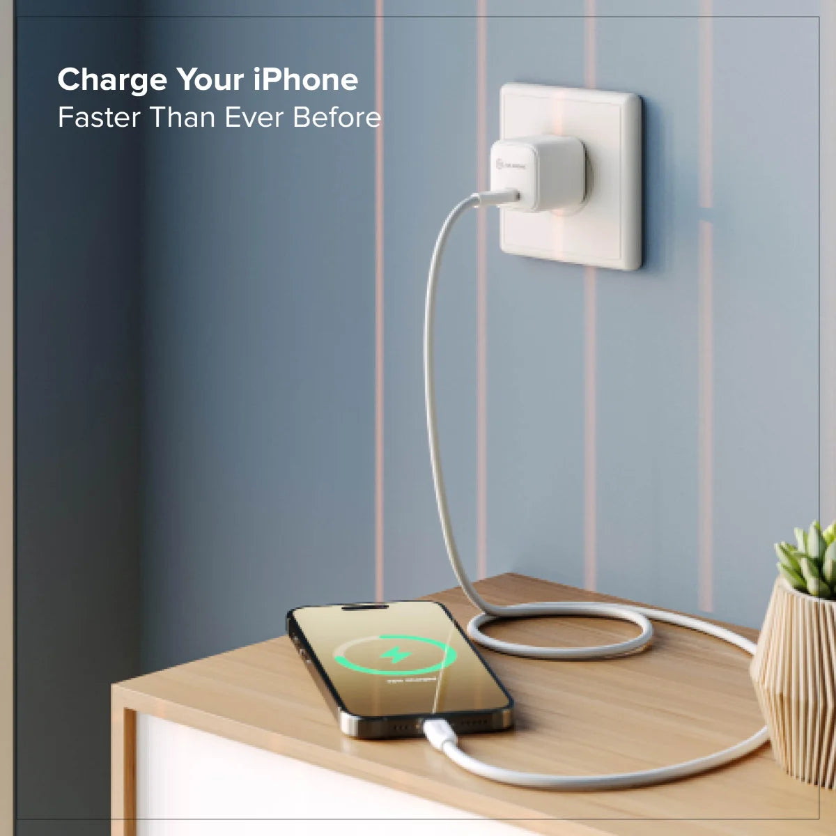 30W Fast Charger GaN Mini USB-C Wall Charger - Compact & Powerful for iPhone, Android, MacBook, Travel & Home Use