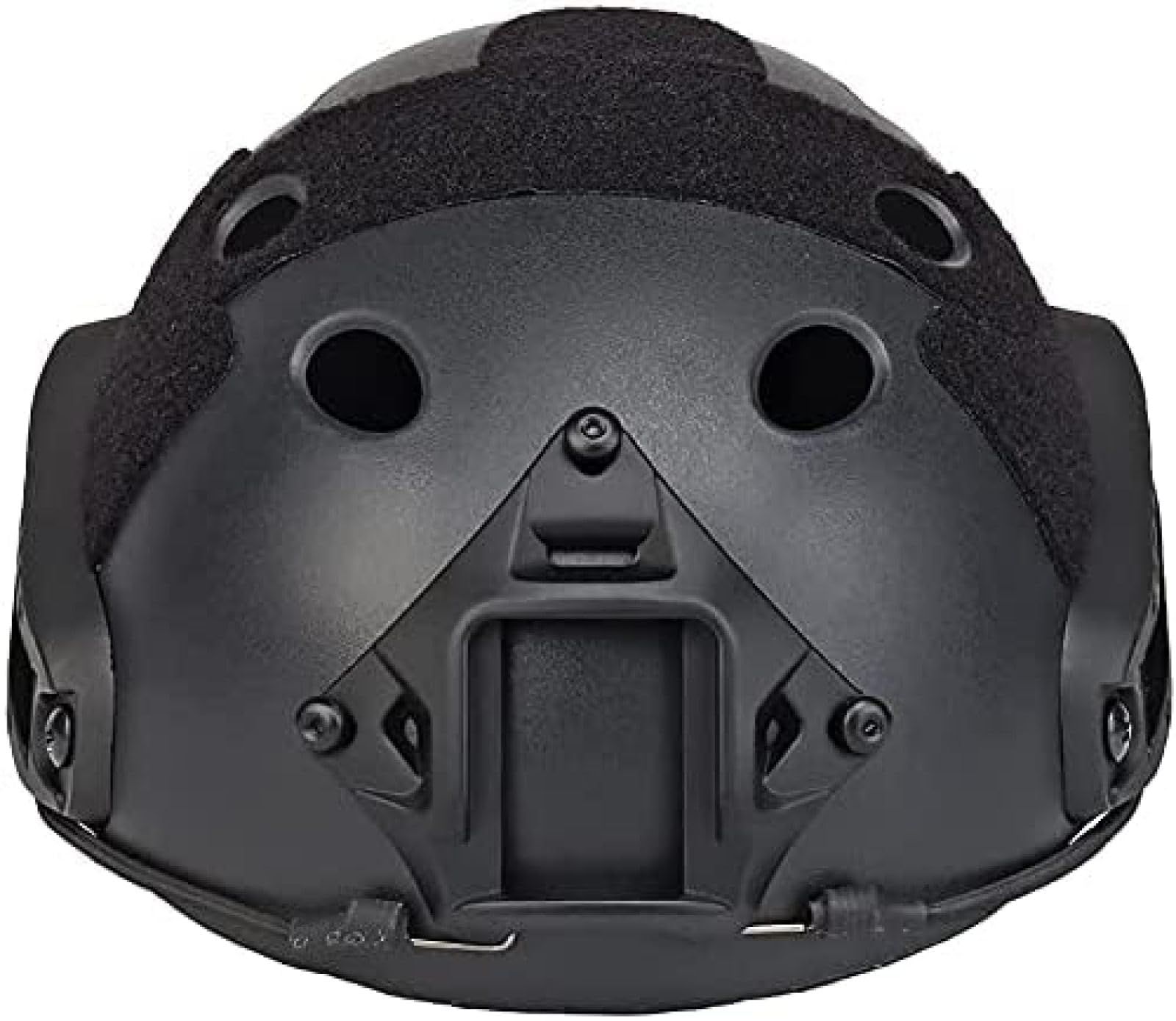 Fast Base Jump Helmet MH Style Airsoft Helmet - Tactical Respirator Mask for Paintball, Outdoor Sports, Hunting & Shooting (Black, 22x11cm) - Perfect for Airsoft Battles, Paintball Games & Tactical Training