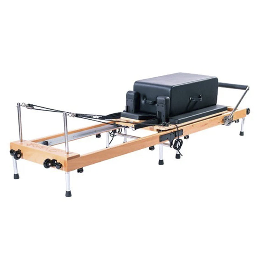 Orbit Foldable NJH1 Pilates Reformer with Sitting Box - Portable Home Gym Equipment for Pilates, Yoga & Fitness Training