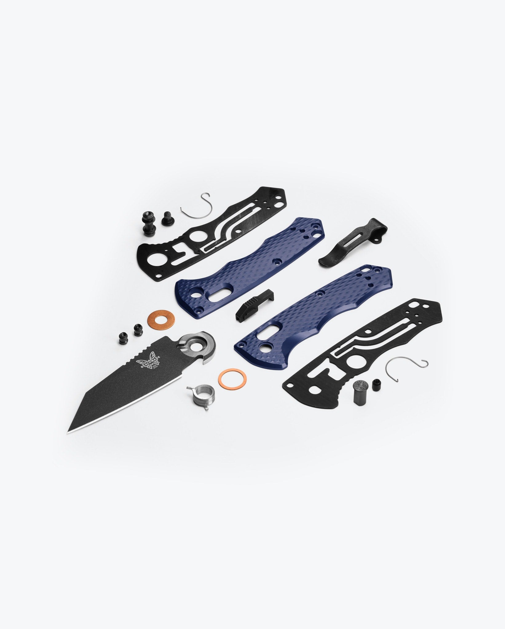 Auto Immunity™ Crater Blue Aluminum Wharncliffe Pocket Knife - EDC, Camping & Outdoor Survival Gear