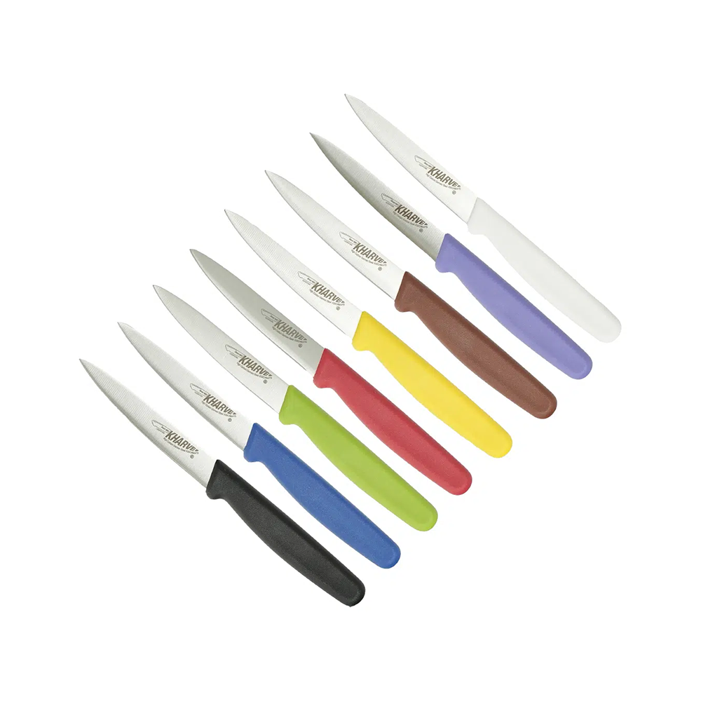 Premium Kharve Paring Knife 10cm - Ultra Sharp Kitchen Knife for Peeling, Slicing & Precision Cutting - Stainless Steel Blade with Ergonomic Handle (Multiple Colors Available) - Perfect for Fruits, Vegetables & Meal Prep