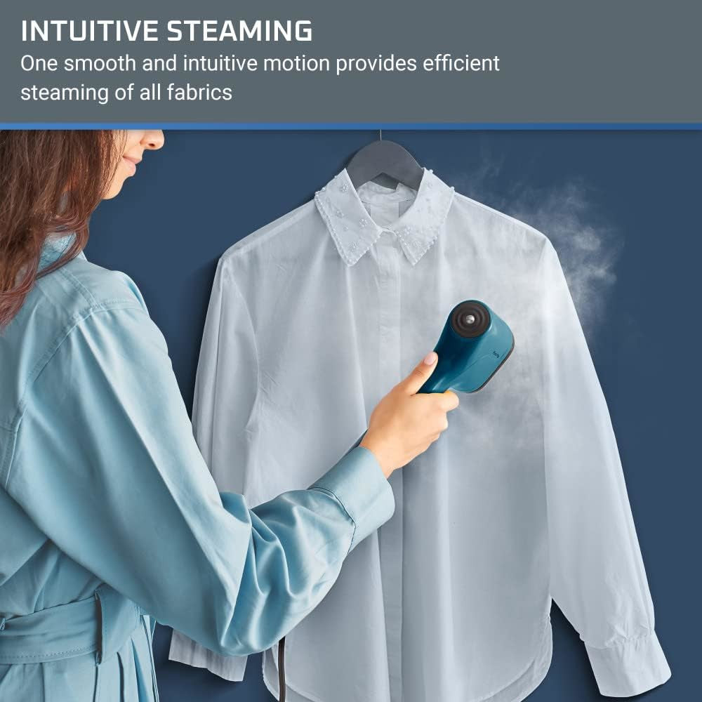 ROWENTA DR2020 Powerful Handheld Garment Steamer - Removes Wrinkles Quickly | Blemished Packaging with Full Warranty | Perfect for Travel, Home Use & Professional Clothing Care