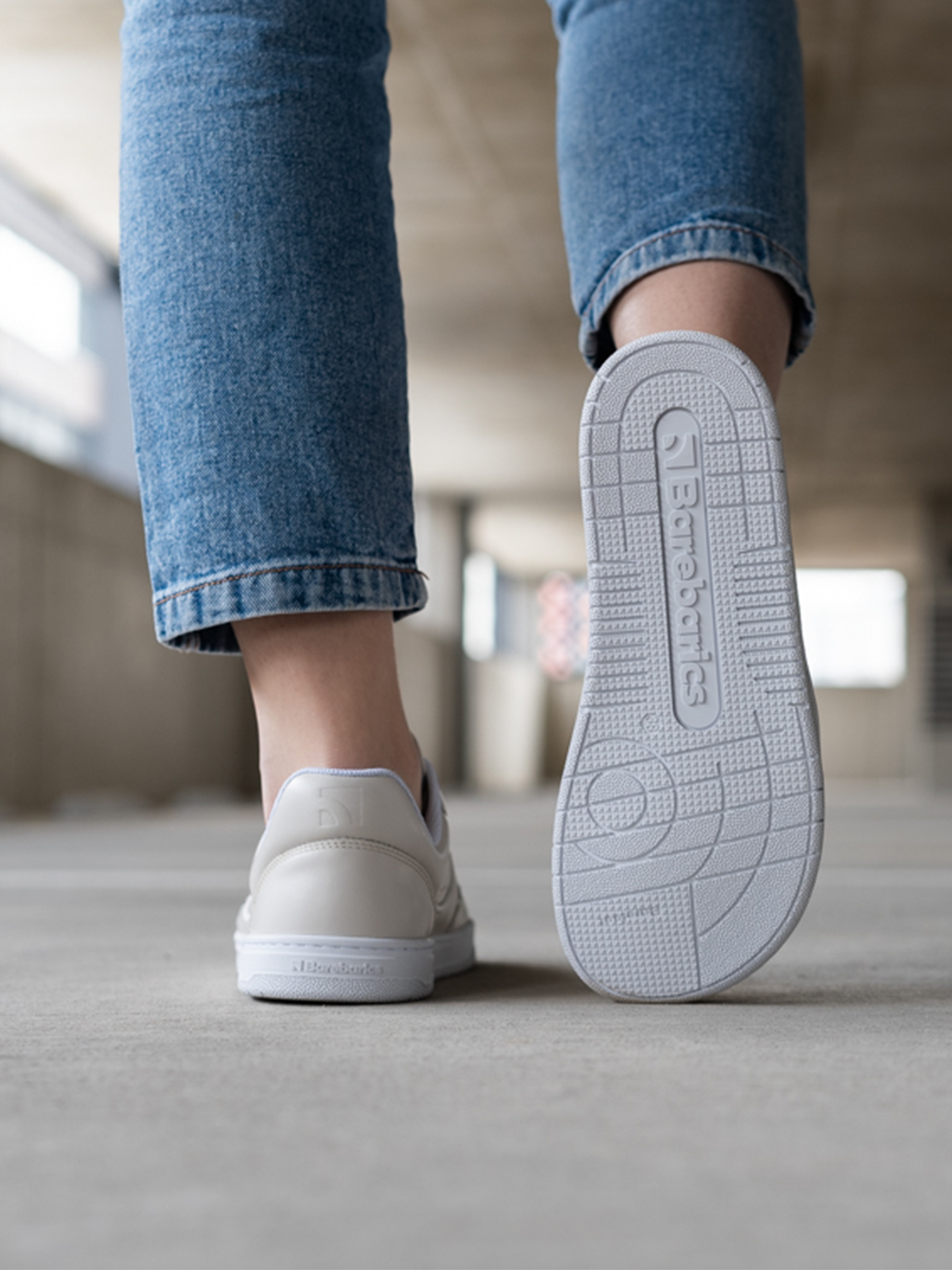 Barefoot Sneakers Barebarics Arise - Cream White Minimalist Shoes for Men & Women | Perfect for Running, Walking & Gym Workouts