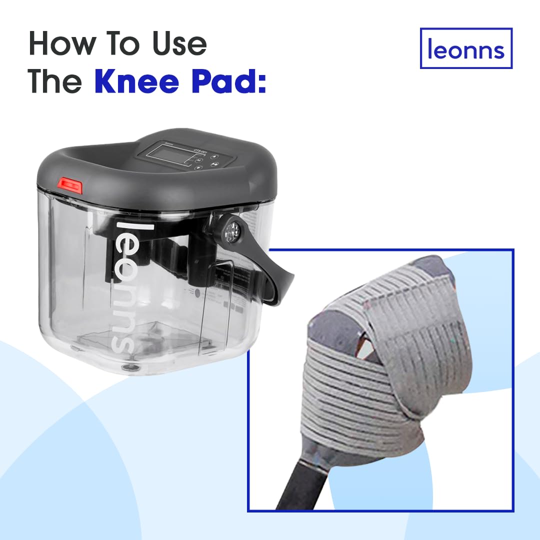 Cold Therapy Machine with Programmable Timer - Knee Ice Pack & Compression Pad for Post-Surgery Recovery - Cryotherapy Device for Knee Pain Relief, Swelling Reduction & Injury Rehabilitation (Perfect for ACL Surgery, Arthritis & Sports Injuries)
