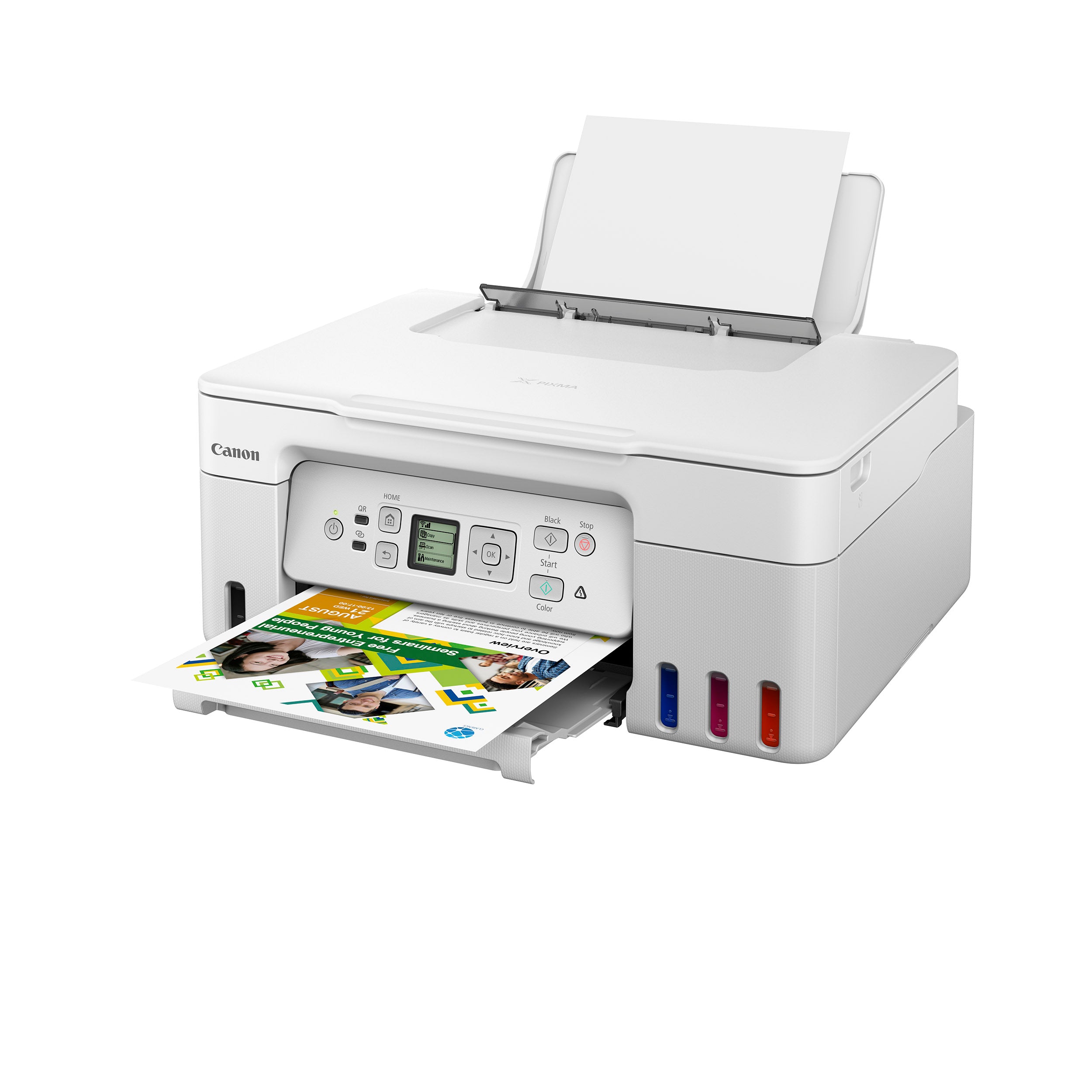 Canon PIXMA G3770 Wireless All-in-One Ink Tank Printer with Scanner and Copier - Ideal for Home Office, School Projects & Small Business Printing