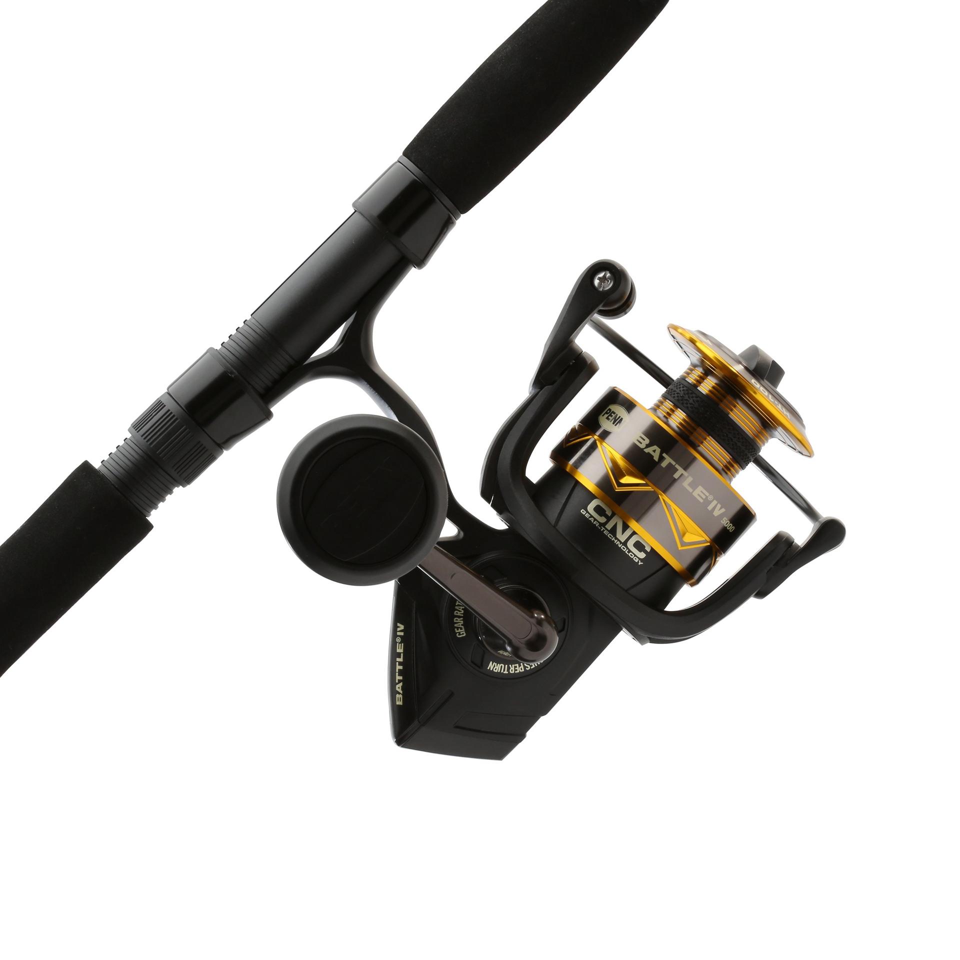 Battle IV Spinning Rod and Reel Combo - Premium Fishing Gear for Freshwater & Saltwater Anglers - Perfect for Bass, Trout, and Walleye Fishing