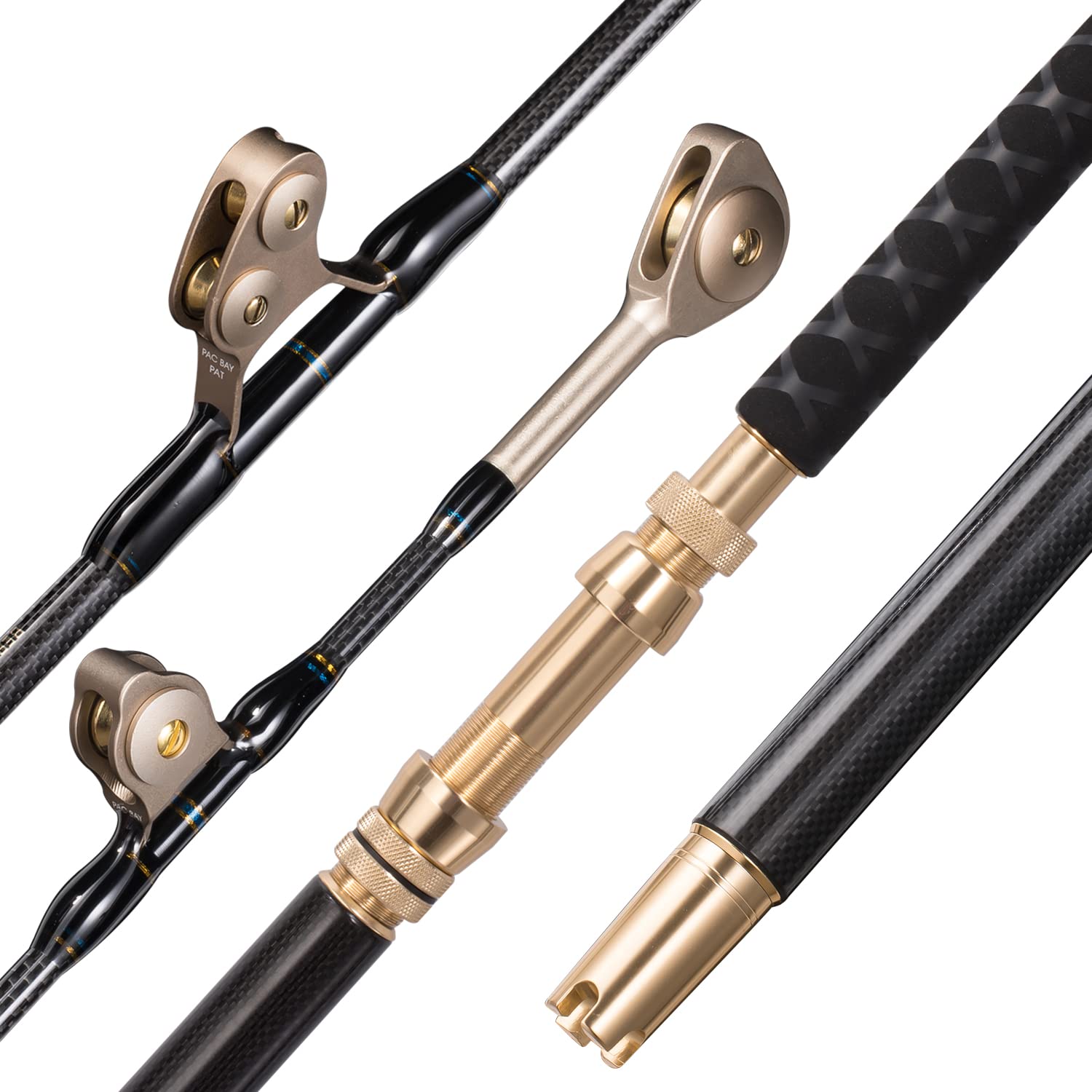 BERRYPRO Bent & Straight Butt Trolling Rod - Saltwater Offshore Fishing Pole for Big Game - Heavy Duty Roller Guide Conventional Boat Fishing Rod - Perfect for Deep Sea Fishing, Tuna & Marlin Angling