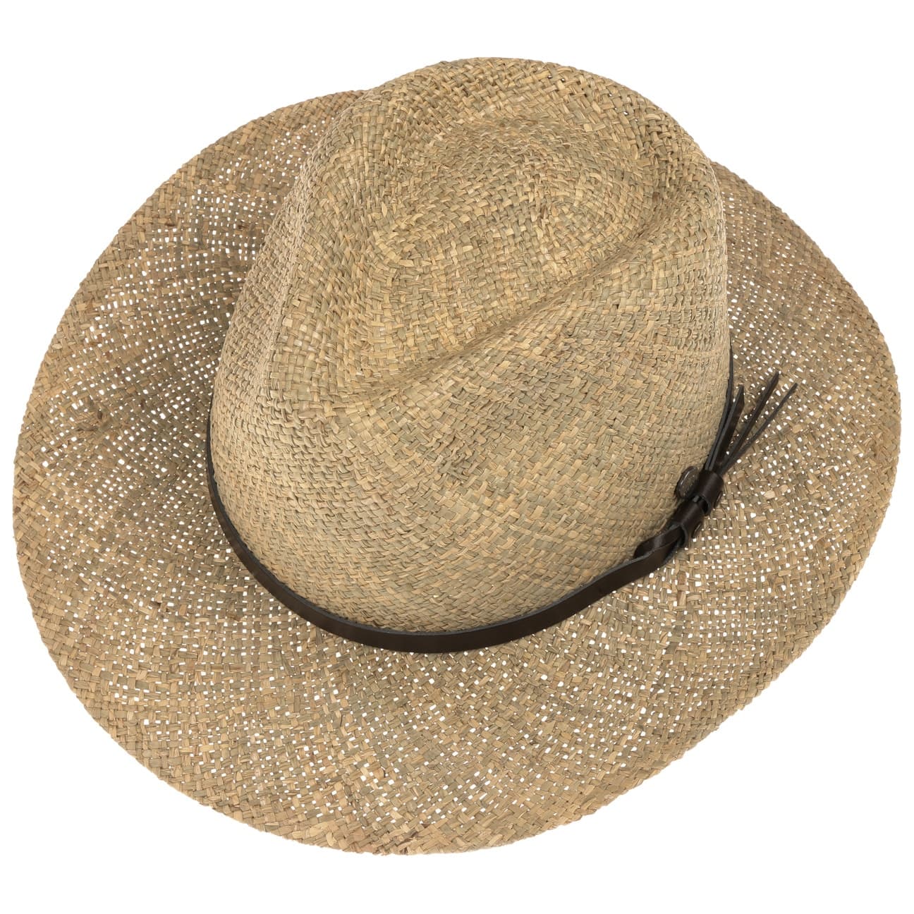 Lierys Natural Seagrass Western Cowboy Hat for Women & Men - Stylish Sun Protection for Outdoor, Beach, and Country Events