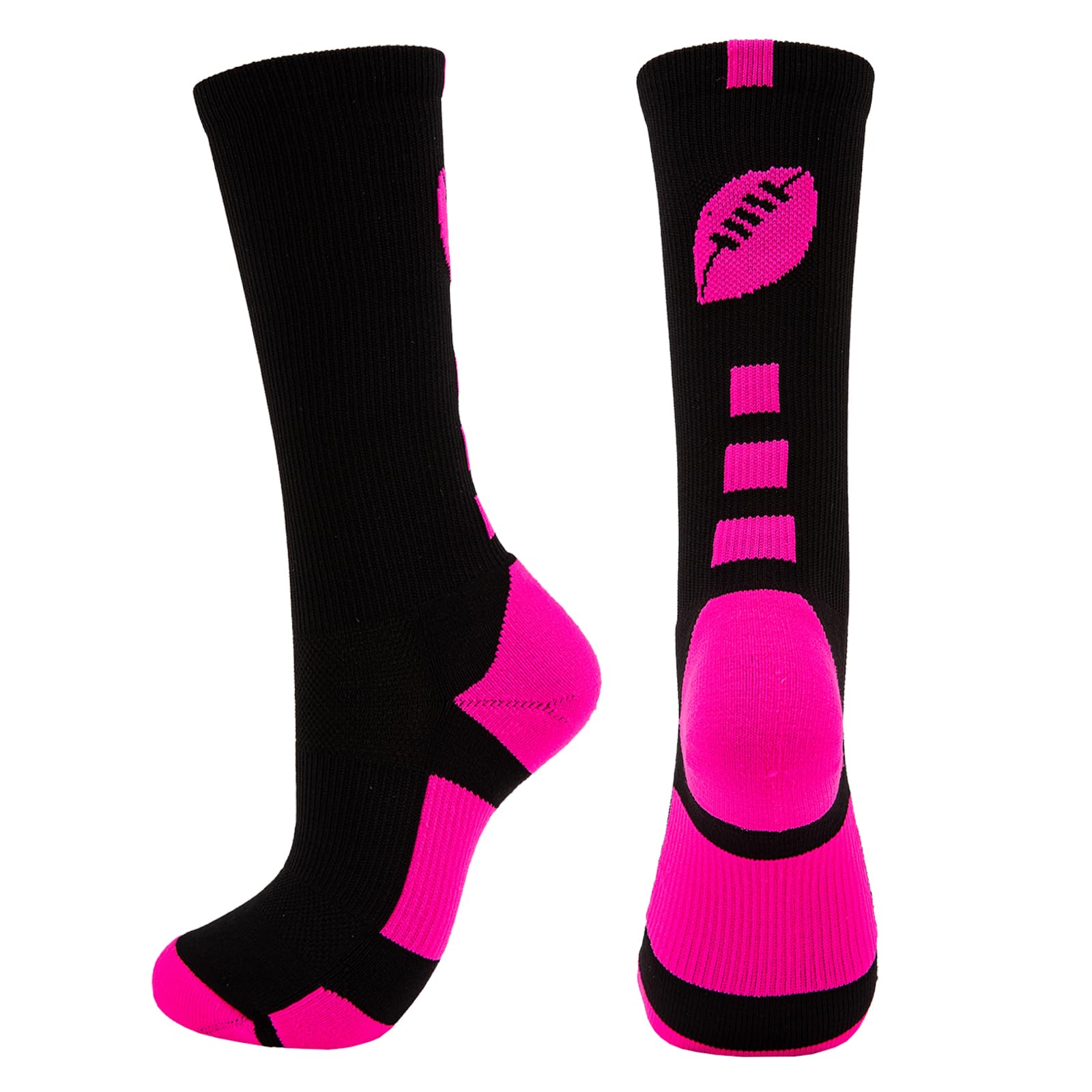 Pink Breast Cancer Awareness Thigh High Socks - Over the Calf Athletic Socks for Women & Men - Softball, Soccer, Football Players - Inspirational Cancer Support Gifts (Size S) - Perfect for Sports, Fundraisers & Survivor Support