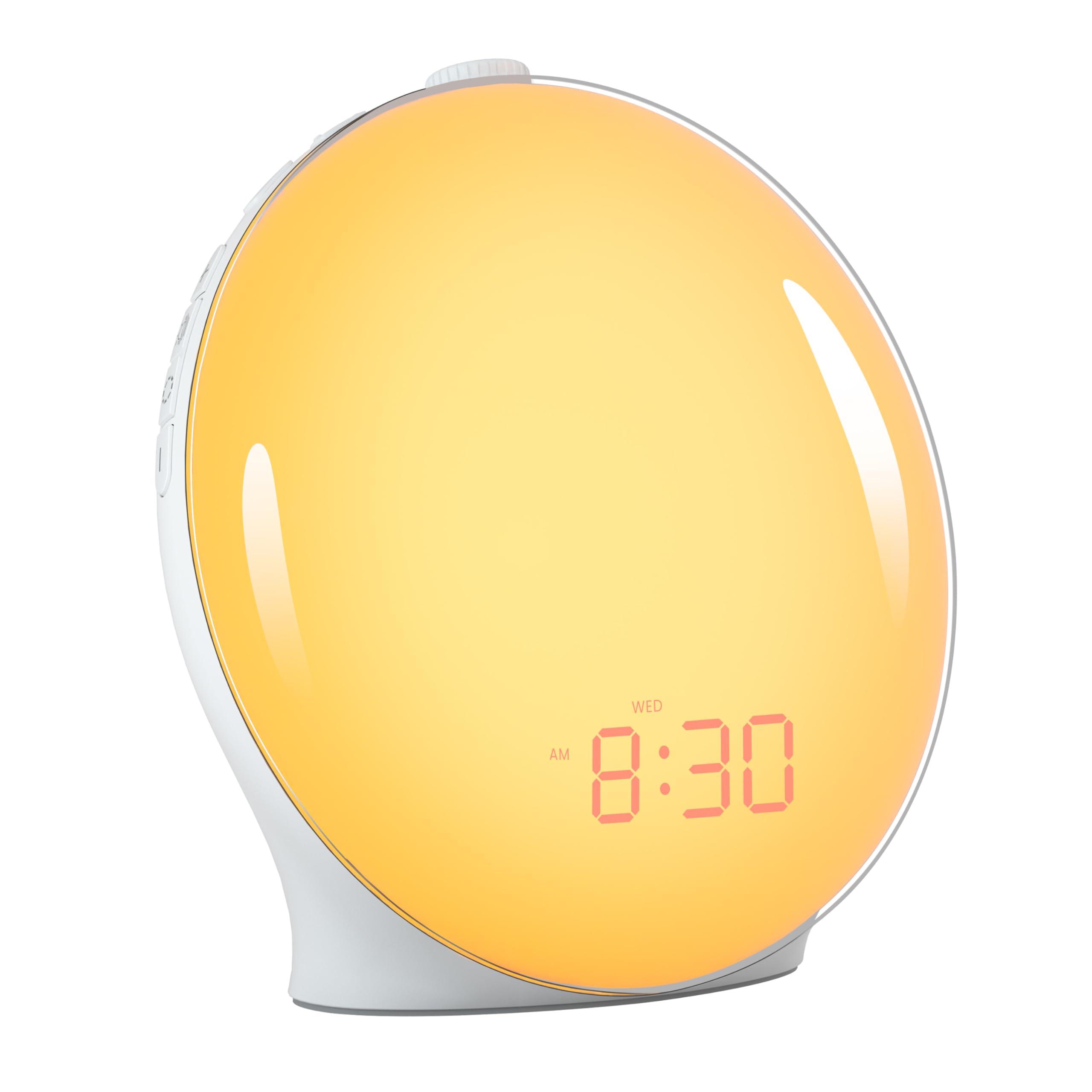 Sunrise Alarm Clock for Heavy Sleepers - Wake Up Light with Sunrise Simulation, Dual Alarms, FM Radio & 8 Natural Sounds | 14 Color LED Night Light for Bedroom | Perfect for Adults, Kids & Light Therapy