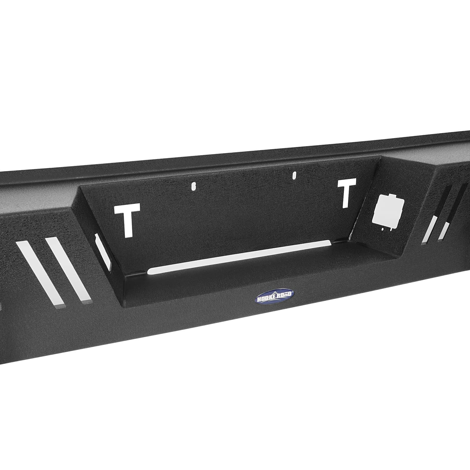 Hooke Road Rear Bumper with LED Lights & D-Rings for 2005-2015 Toyota Tacoma 2nd Gen - Heavy Duty Off-Road Protection for Adventure & Towing